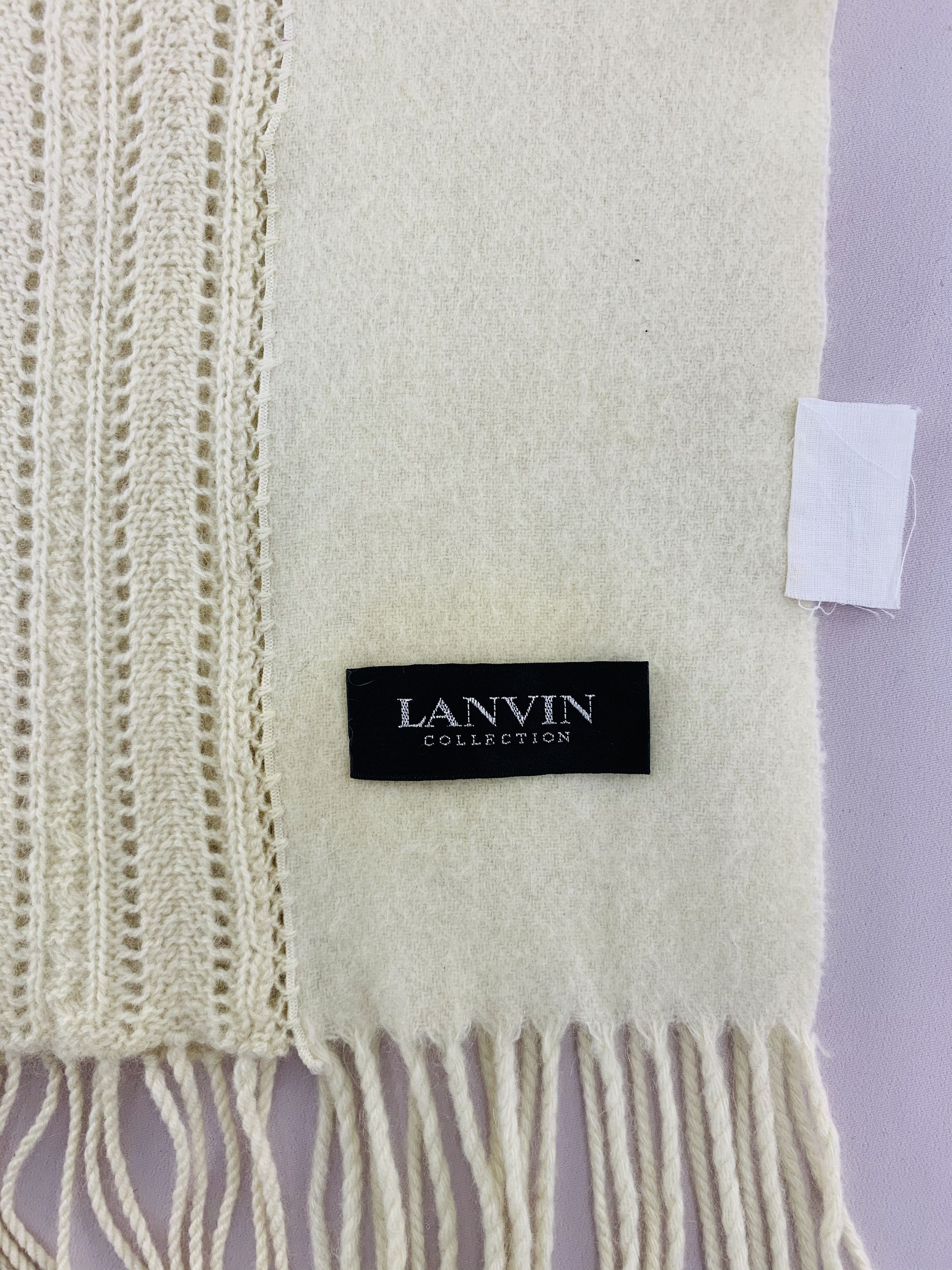 Lanvin Lanvin Scarf Wool Muffler Neck Wrap BL4109 Size ONE SIZE - 2 Thumbnail