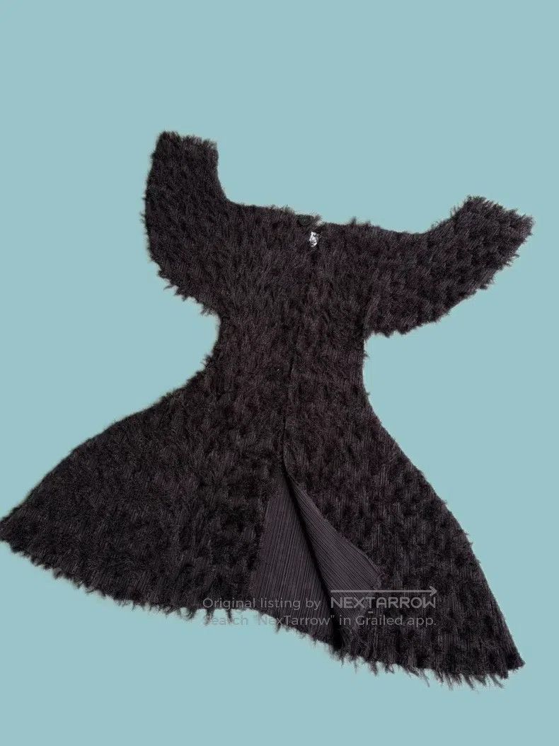 Issey Miyake Issey Miyake Fuzzy Ruched Coat Size M / US 6-8 / IT 42-44 - 7 Thumbnail