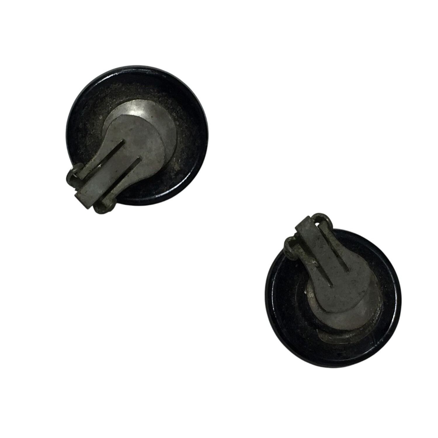 Other Women's Black and Silver Tone Clip On Earrings Size ONE SIZE - 2 Thumbnail