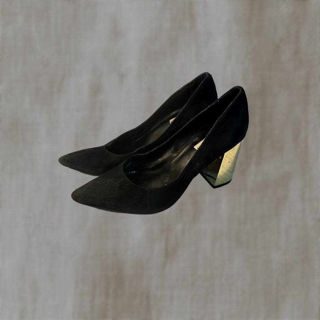 Steve Madden Steve Madden Black Suede Heels Pump Women 7.5 Ultra High Stiletto Closed Toe Slip On Leather Lining Party/Cocktail Size US 6 / IT 36 - 1 Thumbnail