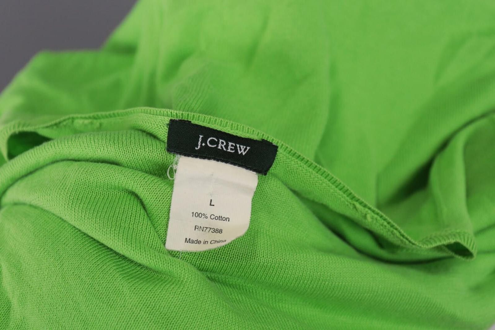 J.Crew J. Crew Green Crew Neck Relaxed Stretch Sweater Size L Size L / US 10 / IT 46 - 12 Thumbnail