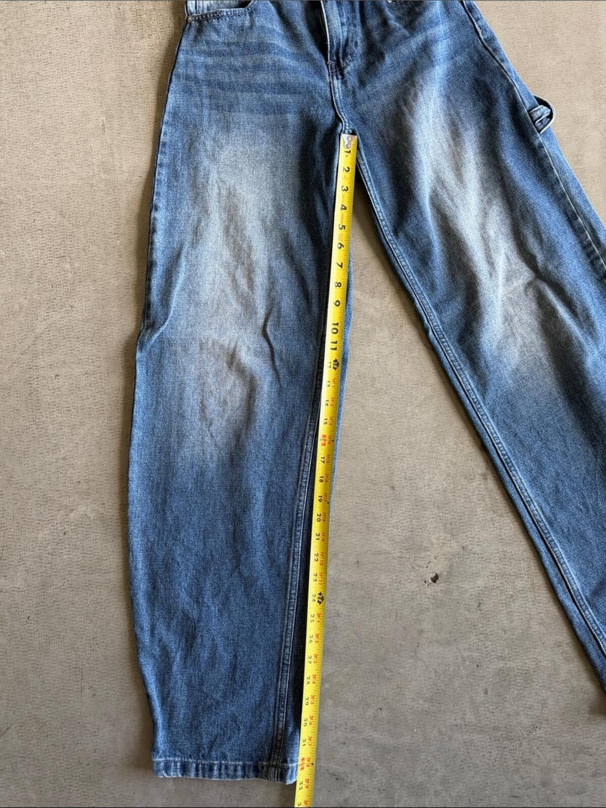 Bershka Bershka / Carpenter Jeans / Blue Wash Size 24" / US 00 / IT 34 - 12 Thumbnail