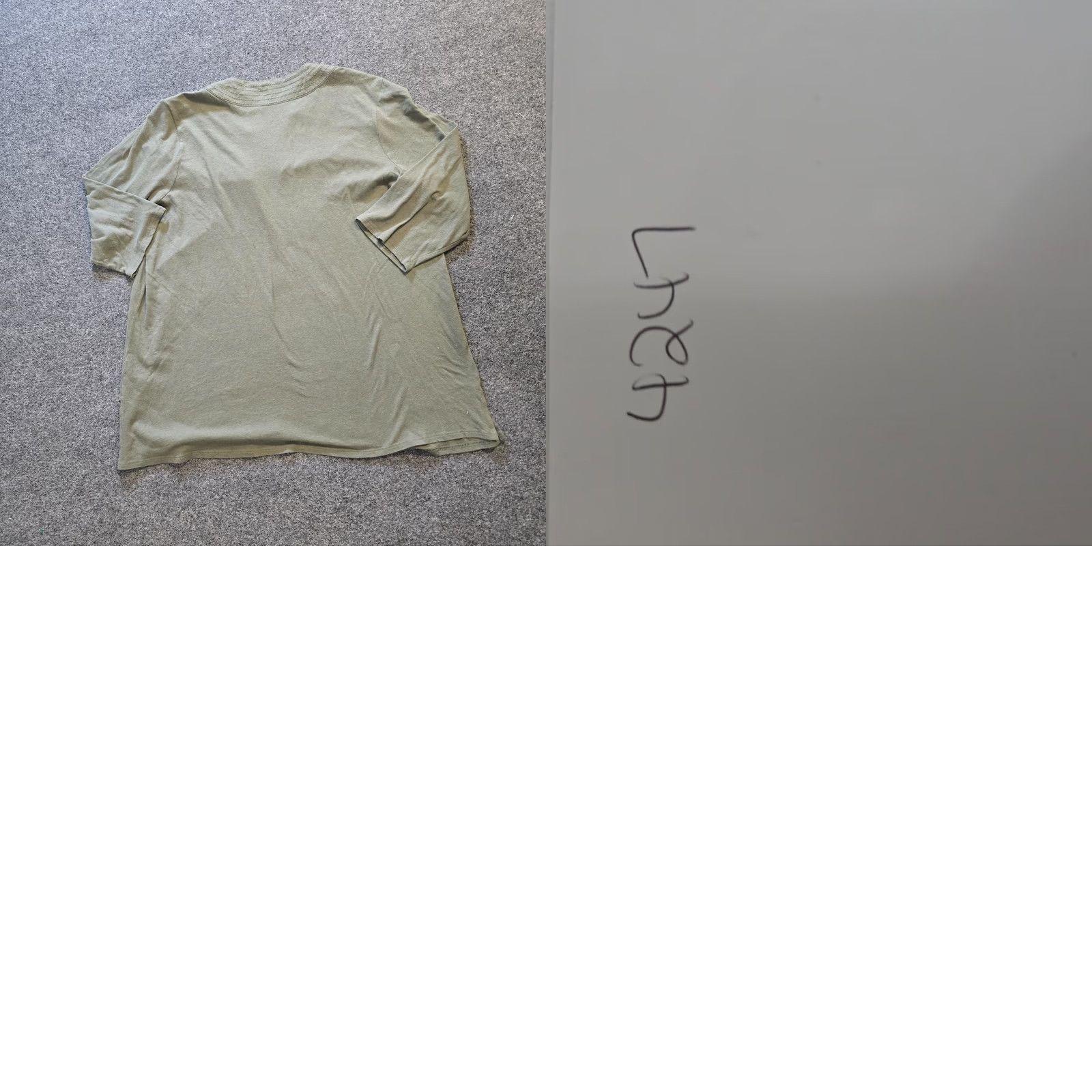 J. Jill J Jill Top Women XL Green Linen Blend Tunic 3/4 Sleeve V-Neck Stretch Casual Capsule Blouse Shirt Womens Size XL / US 12-14 / IT 48-50 - 8 Thumbnail