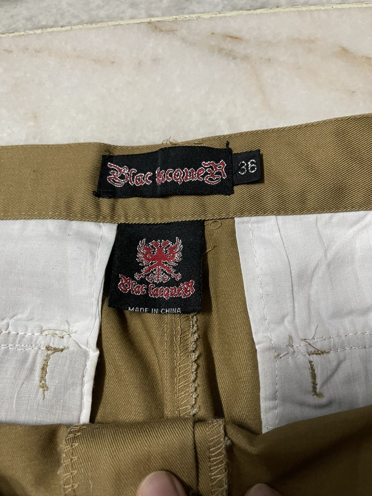 Japanese Brand Blac Lacquer Cargo Pants Brown Size US 36 / EU 52 - 5 Thumbnail