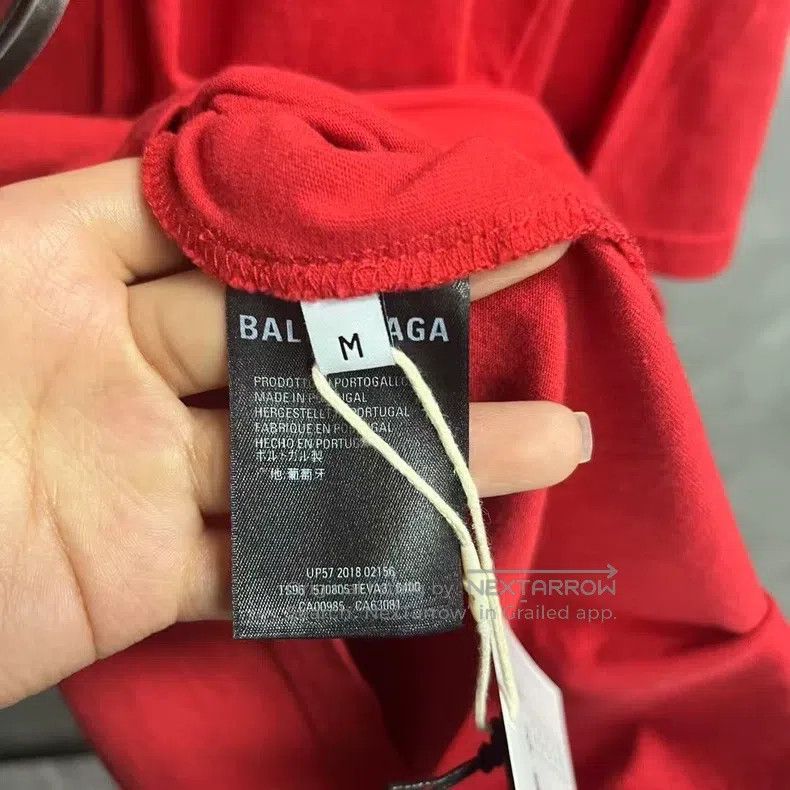 Balenciaga Balenciaga Red round neck short-sleeve T-shirt Size US M / EU 48-50 / 2 - 3 Thumbnail