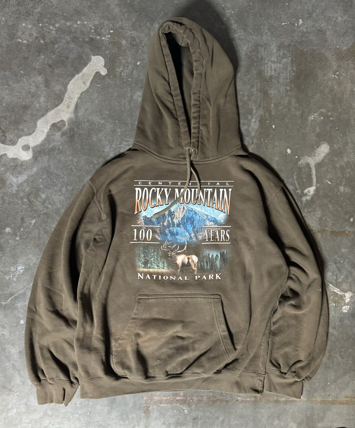 Other × Vintage Vintage Brown Rocky Mountain National Park hoodie Size US XL / EU 56 / 4 - 1 Thumbnail