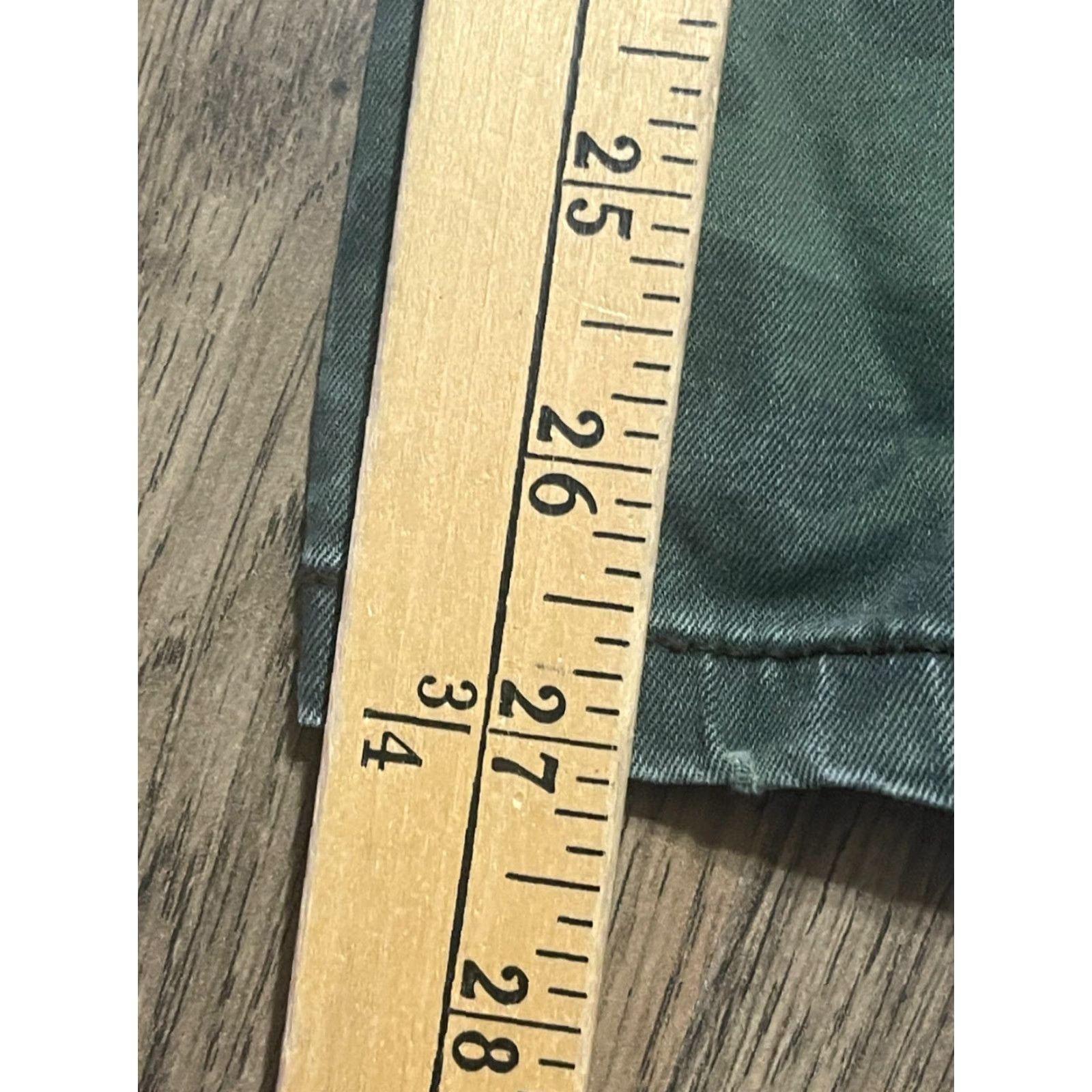 Vintage **AriZona Women's Size 11 Green Denim Straight Fit Jeans Camo** User: AriZona Women's Size 11 Green Denim Straight Fit Jeans Camo Size 32" / US 10 / IT 46 - 7 Thumbnail
