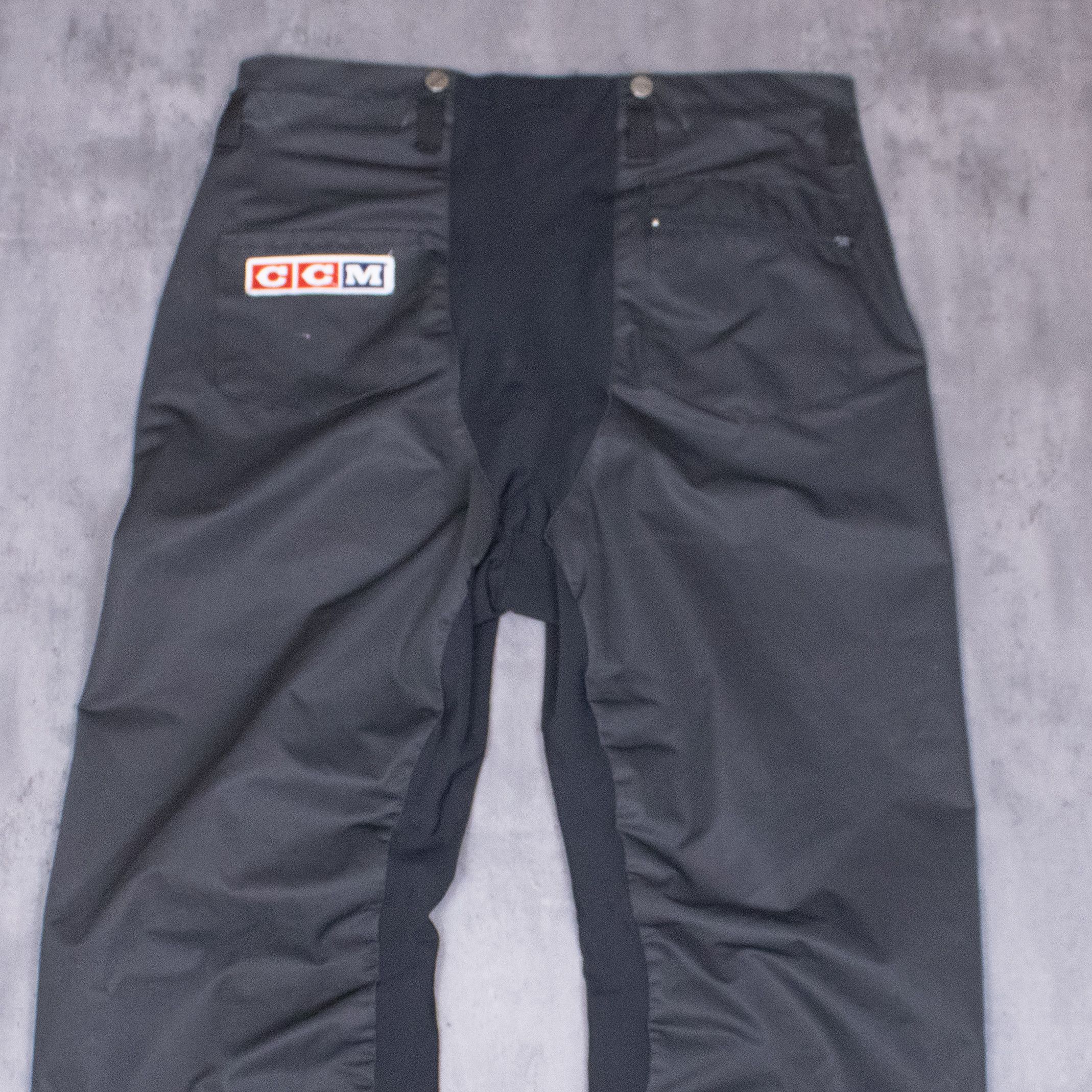 Ccm × Vintage Vintage 1990's CCM Hockey Wide Legged Baggy Fit Black Pant's Size US 36 / EU 52 - 14 Thumbnail