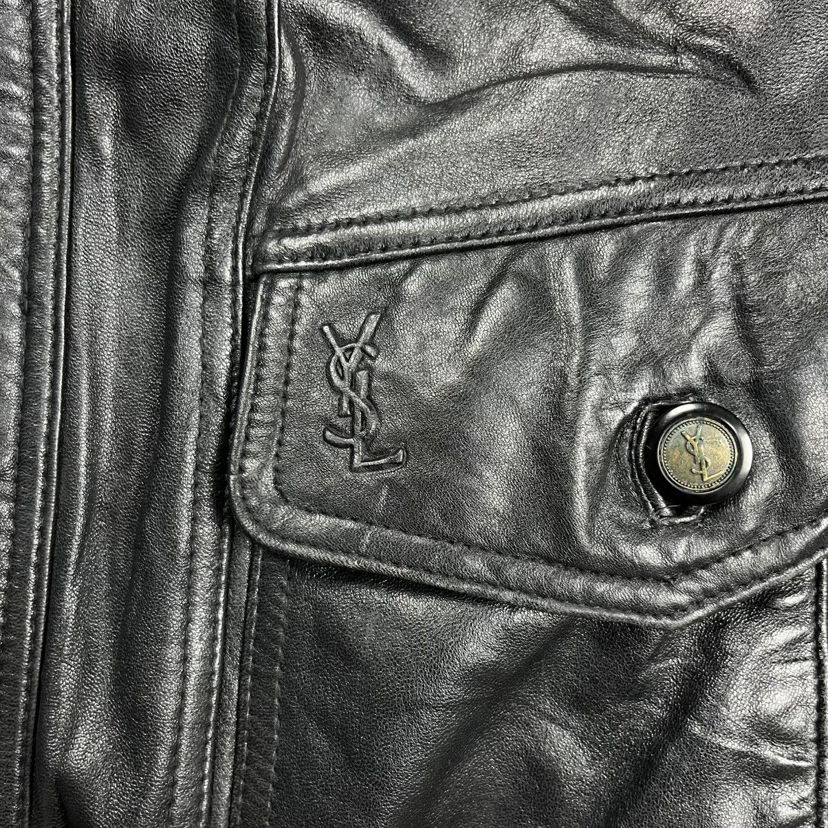 Yves Saint Laurent Vintage 90s Yves Saint Laurent pour homme Leather jacket Size US M / EU 48-50 / 2 - 3 Thumbnail