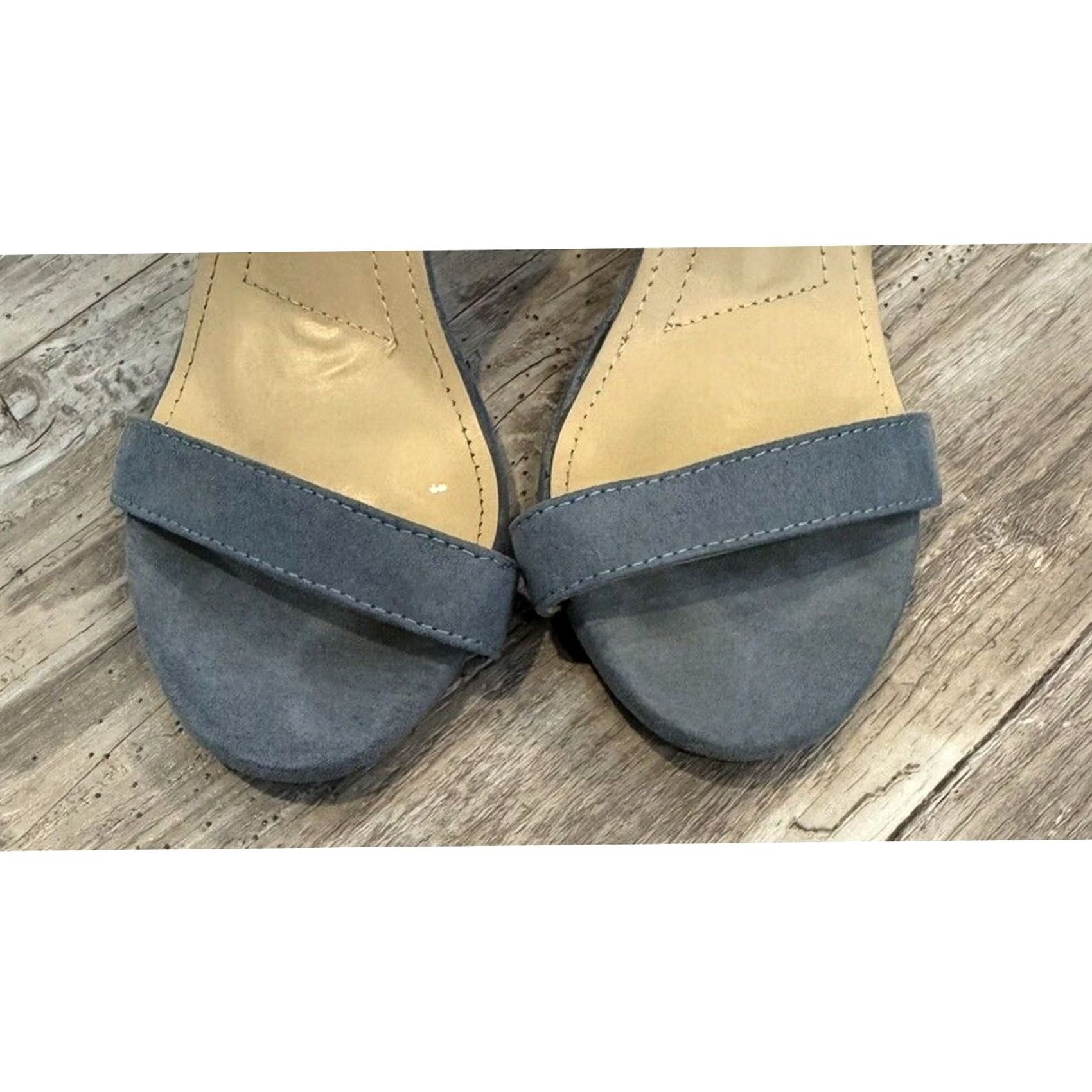 Lulus Lulus Blue Suede Ankle Strap Heels Women's Size 7 Size US 7 / IT 37 - 3 Thumbnail