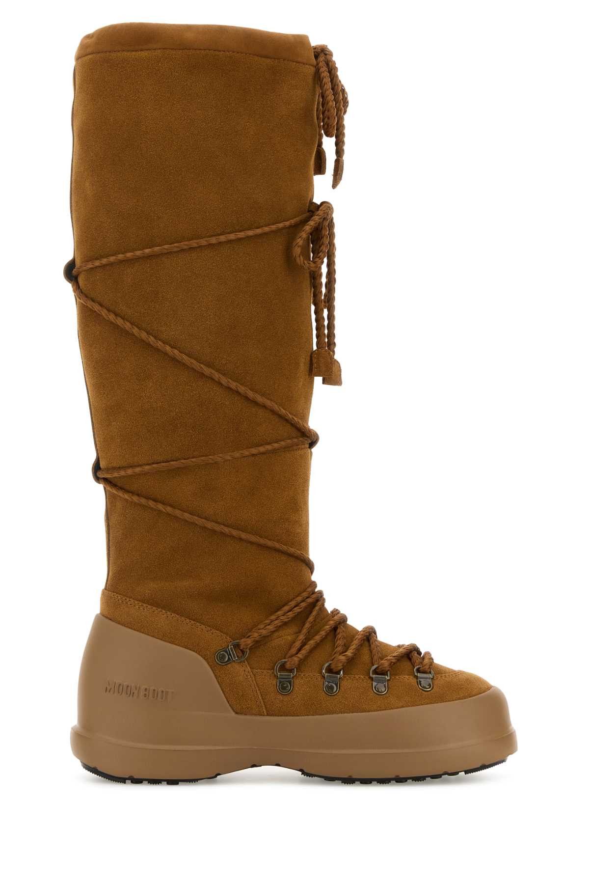 Moon Boot Camel Suede Luna Boots Size US 6 / IT 36 - 1 Thumbnail