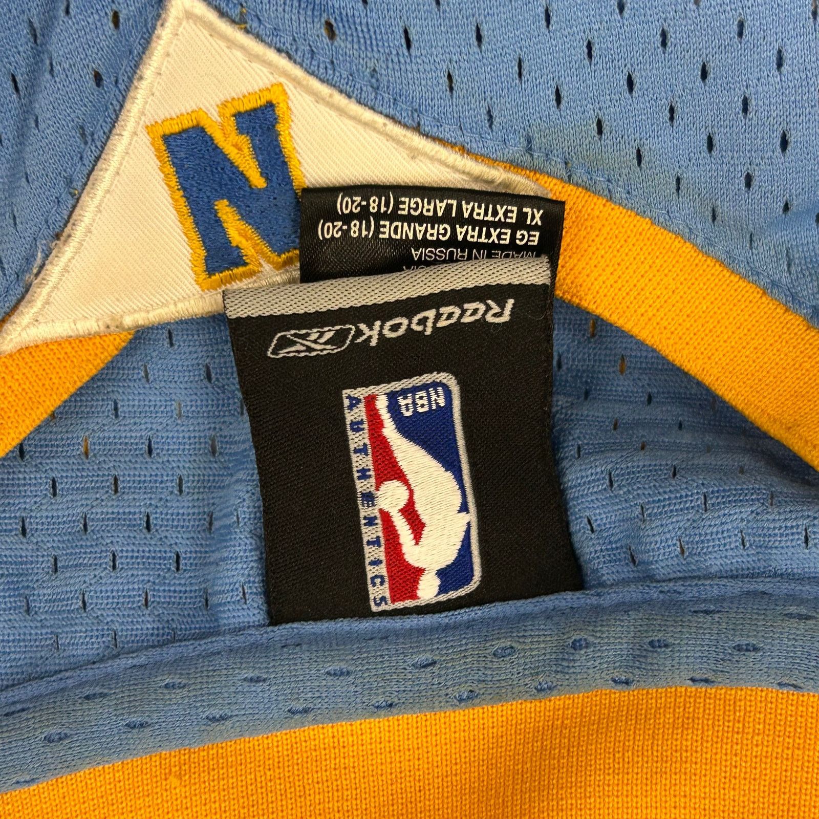 Reebok × Vintage vintage Reebok Carmelo Anthony Denver Nuggets Jersey Size US XL / EU 56 / 4 - 6 Thumbnail