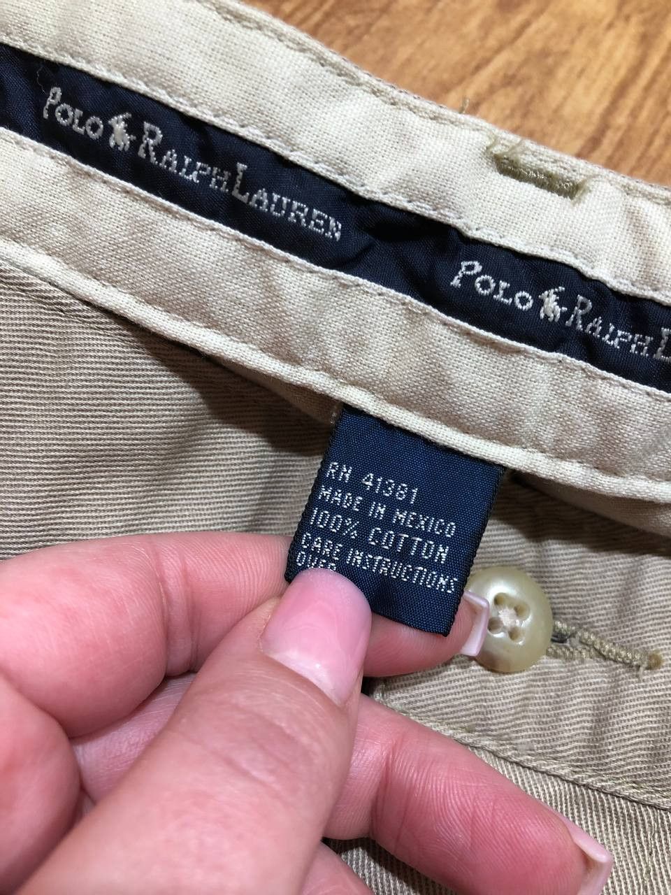 Polo Ralph Lauren Vintage Polo Ralph Lauren Pleated Pants 90's Khaki Trousers Size US 38 / EU 54 - 2 Thumbnail