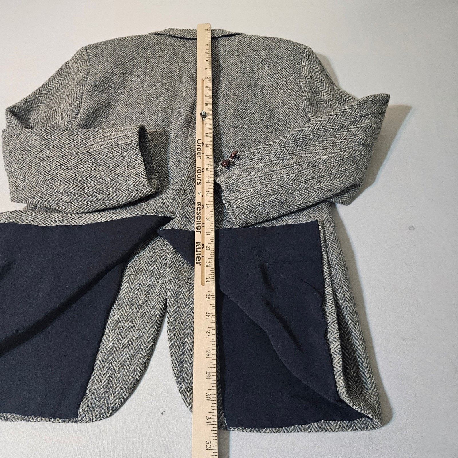 Harris Tweed Harris Tweed Blazer Mens 40 Scottish Wool Herringbone USA Size 40R - 4 Thumbnail