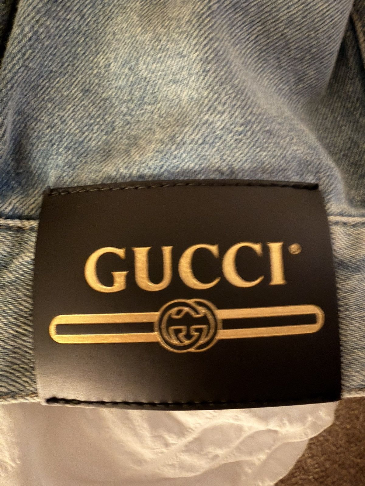 Gucci Gucci Oversized Blue Denim Jacket Size US L / EU 52-54 / 3 - 5 Thumbnail