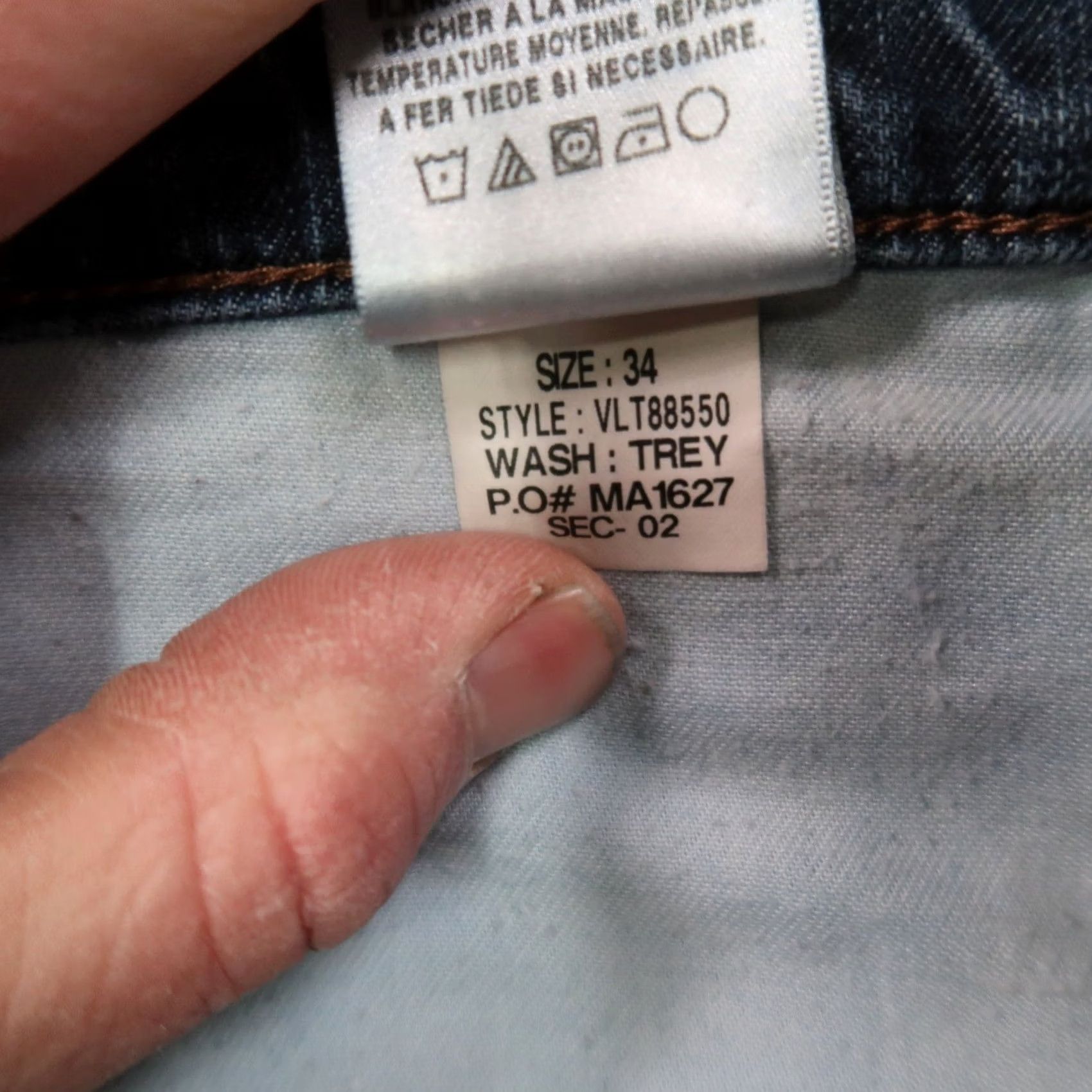 Vintage Joes Jeans Mens 34x34 Jeans Blue Straight Leg Stretch Denim Regular 5-Pocket Pockets Mid Rise Vintage No Size US 34 / EU 50 - 5 Thumbnail