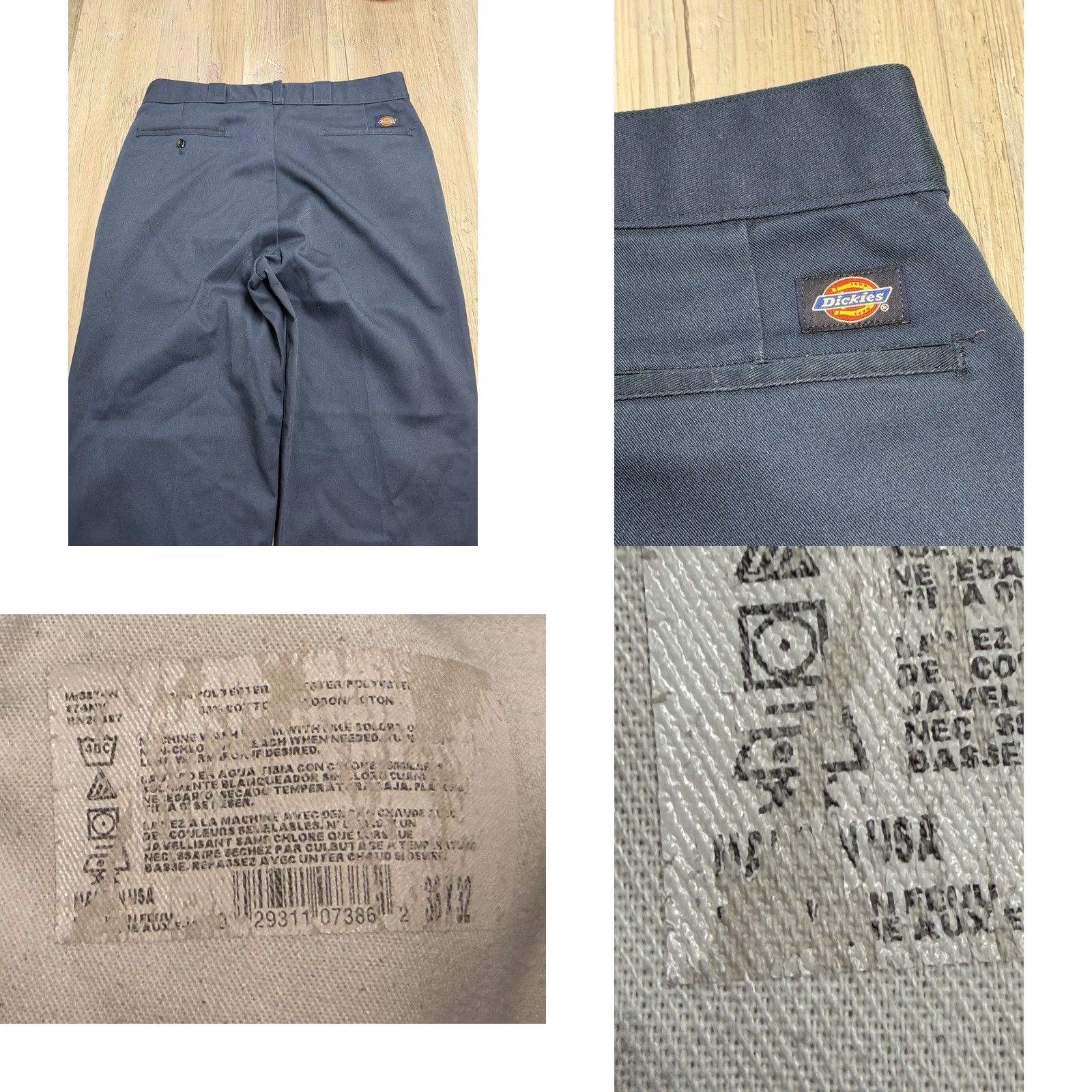 Dickies VINTAGE Dickies Workwear Mechanic Pants Skater Grunge Blue 36x32 USA Talon Zip Pants Mens 36x32 Blue Grunge Workwear Casual Vintage Dickies Pants Size US 36 / EU 52 - 9 Thumbnail