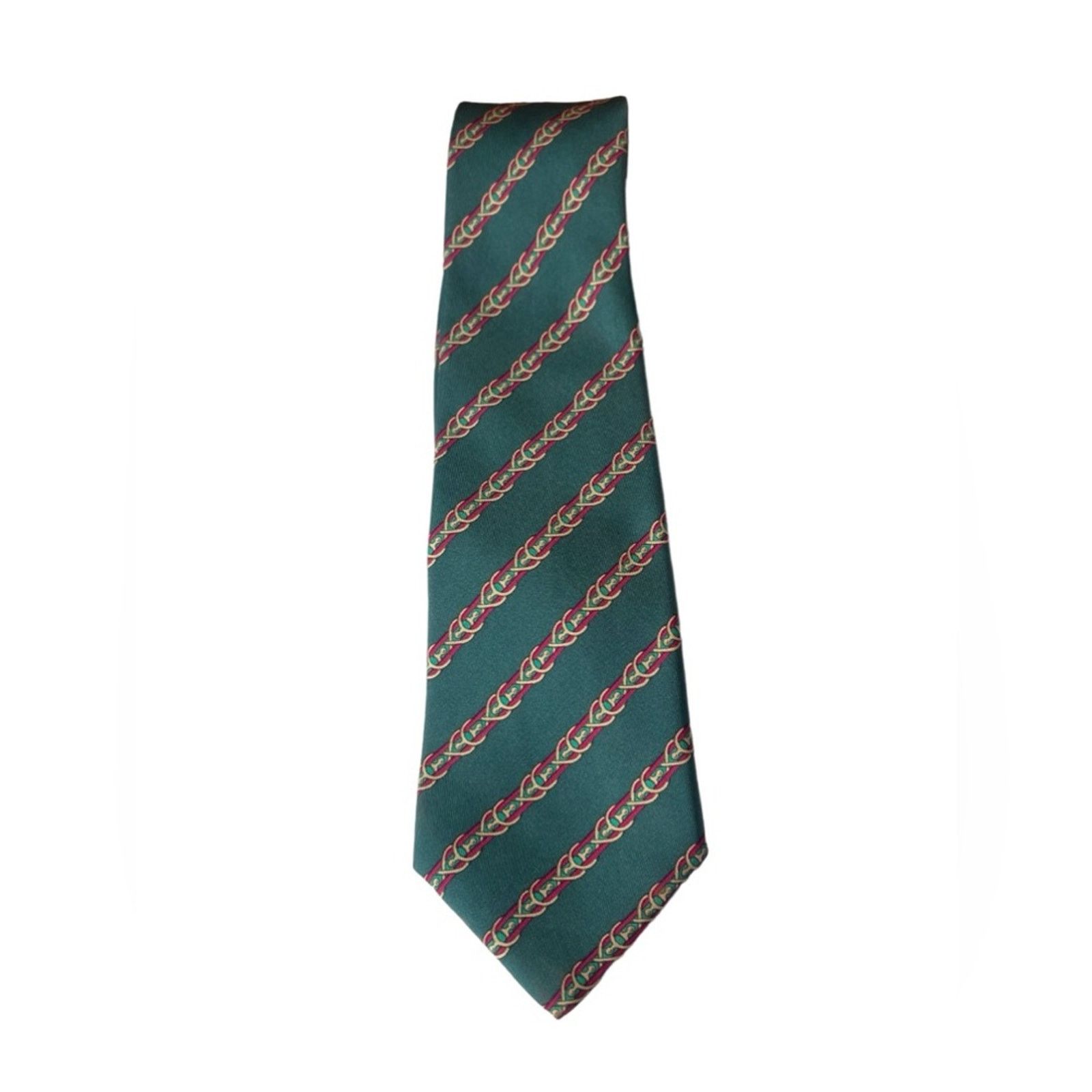 Hermes HERMÈS Silk Pattern Tie Size ONE SIZE - 2 Thumbnail