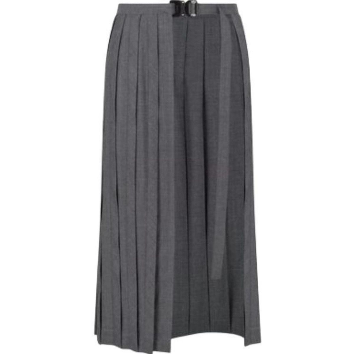 Dior $3.9k FW23 Dior buckle belt kilt skirt Kim Jones grey grail Size ONE SIZE - 2 Thumbnail
