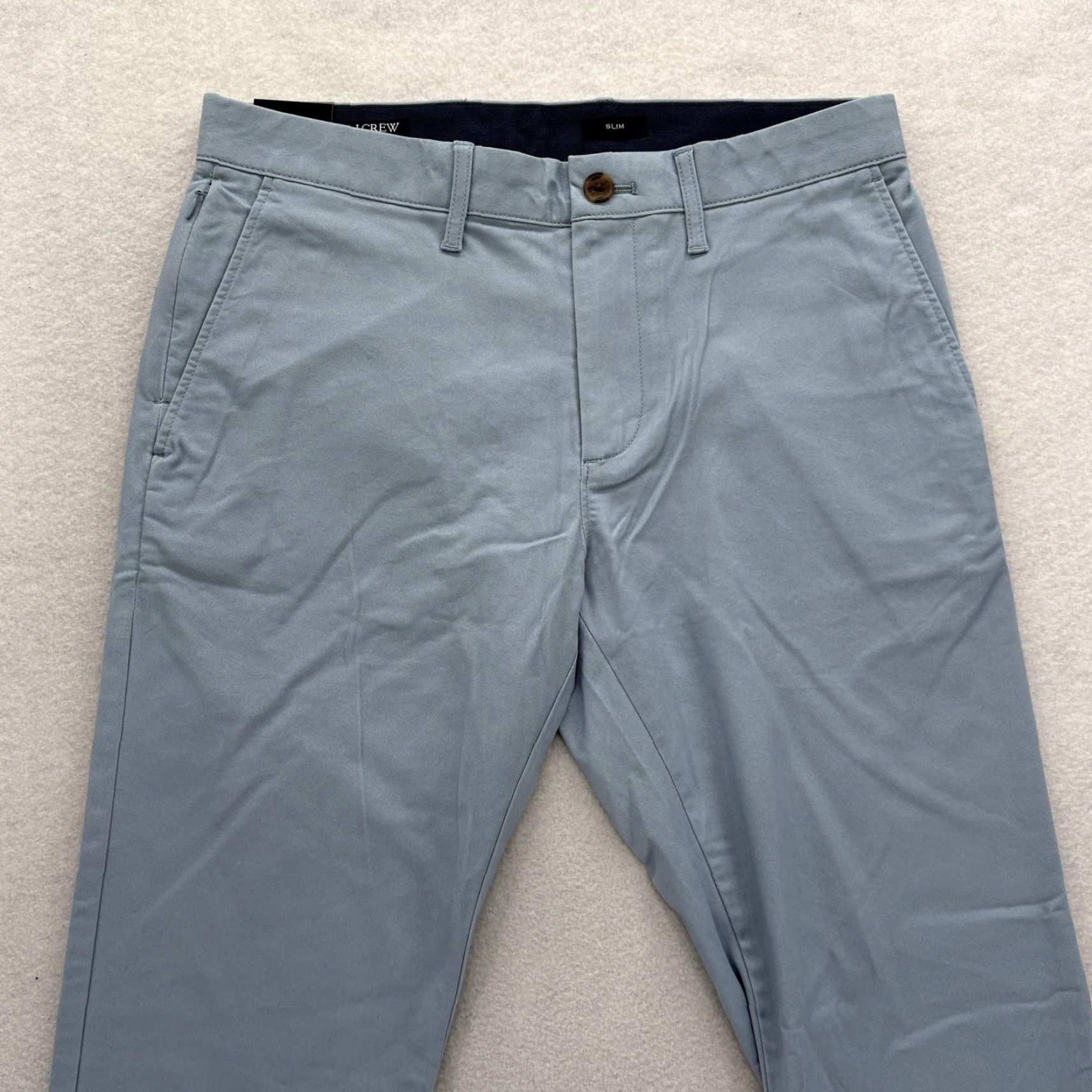 J.Crew J.Crew Flex TruTemp 365 Chino Pant Mens 29x32 Blue Slim Stretch Preppy Casual Size US 29 - 2 Thumbnail