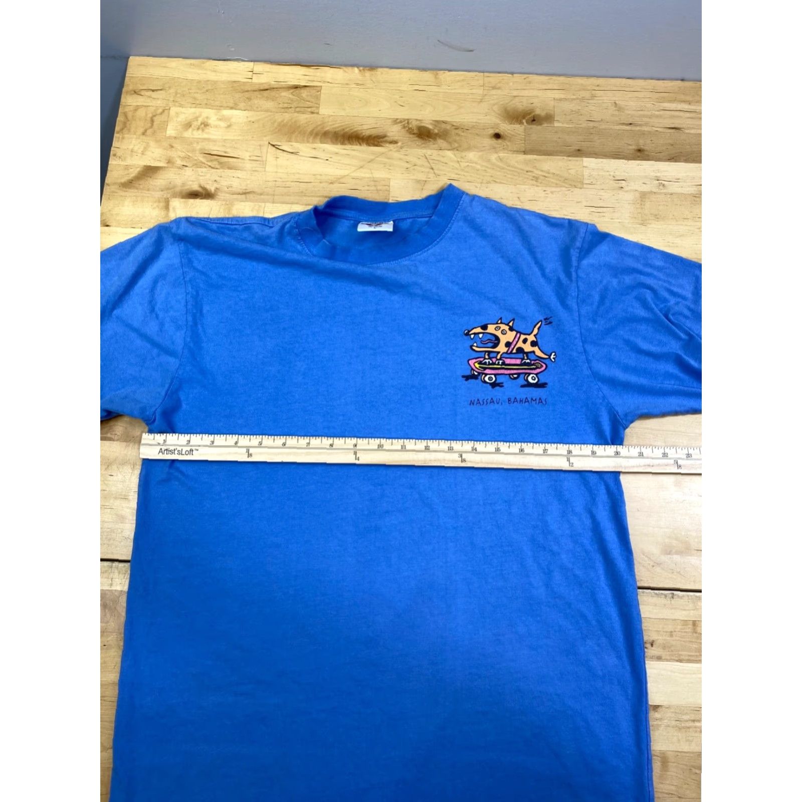 Vintage Vintage 90s Resort Wear T Shirt Mens L Blue Bahamas Crew Neck Short Sleeve 10577 Size US L / EU 52-54 / 3 - 5 Thumbnail