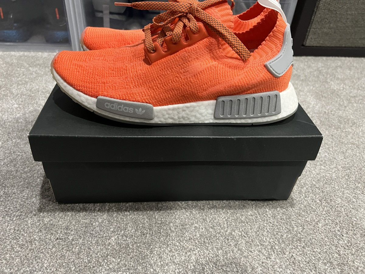 Adidas Adidas NMD R1 Primeknit Trace Orange Size US 10 / EU 43 - 3 Thumbnail