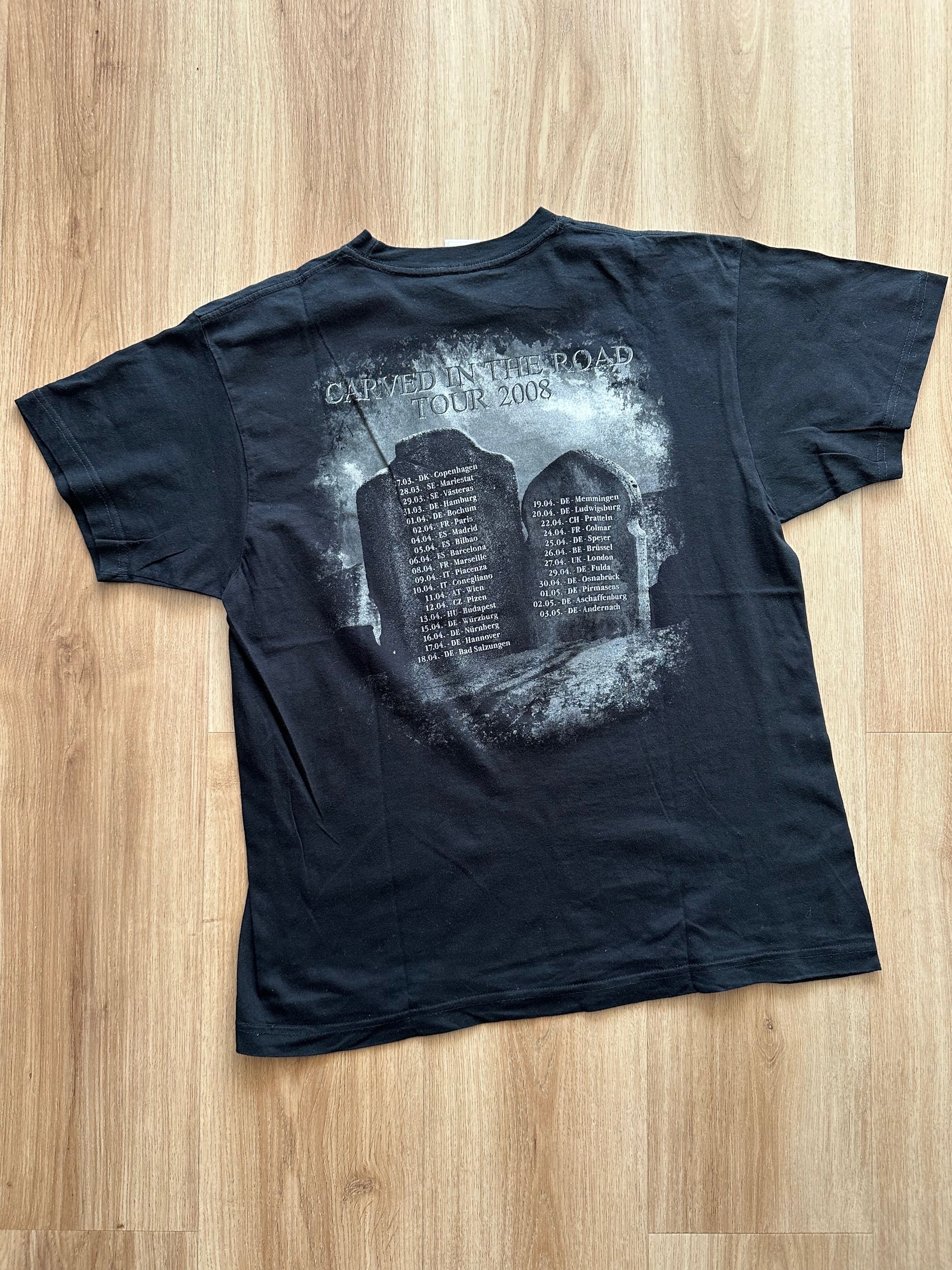 Vintage Vintage 2008 Rage - Carved in the Road Tour t shirt band Size US L / EU 52-54 / 3 - 8 Thumbnail