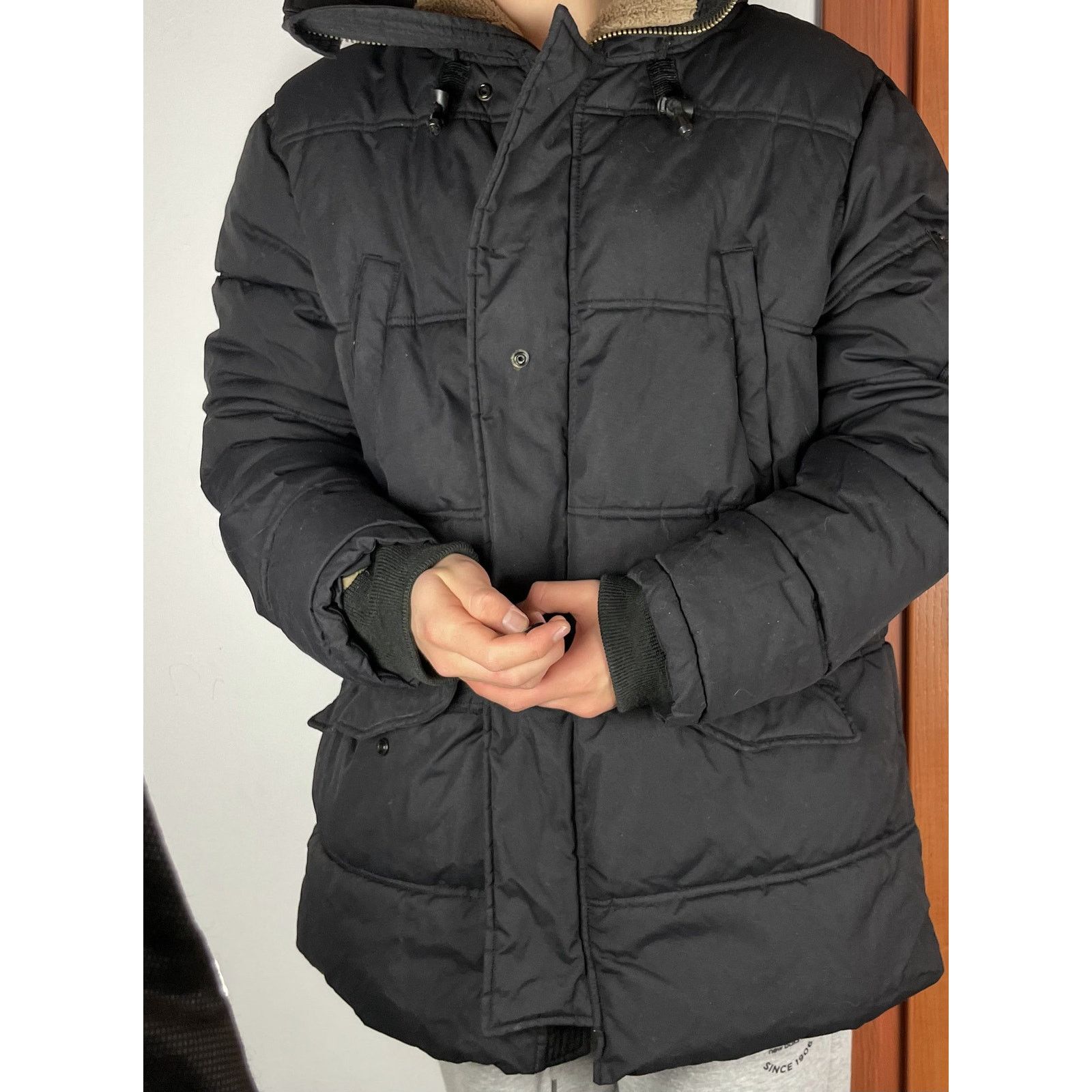 Schott Schott NYC Men's Full Zip Long Sleeve Hooded Parka Jacket Size US L / EU 52-54 / 3 - 3 Thumbnail