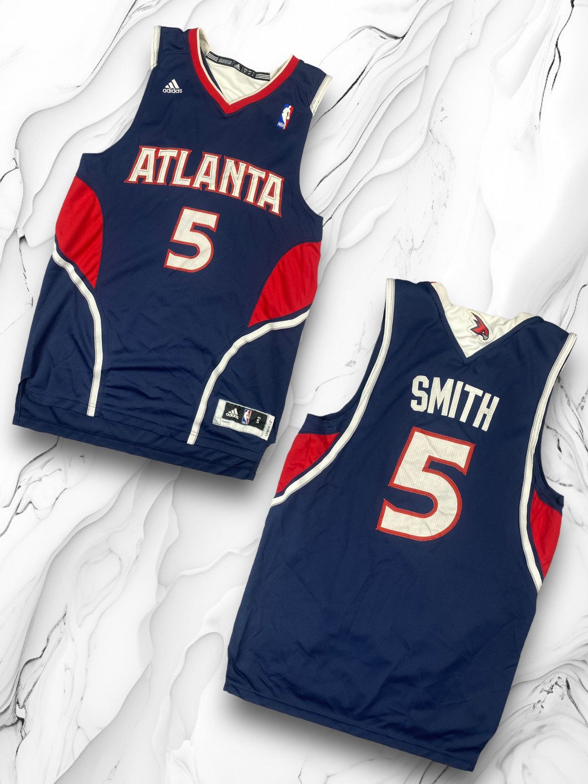 NBA × Vintage Vintage Adidas NBA Atlanta Smith 5 Size US S / EU 44-46 / 1 - 1 Thumbnail