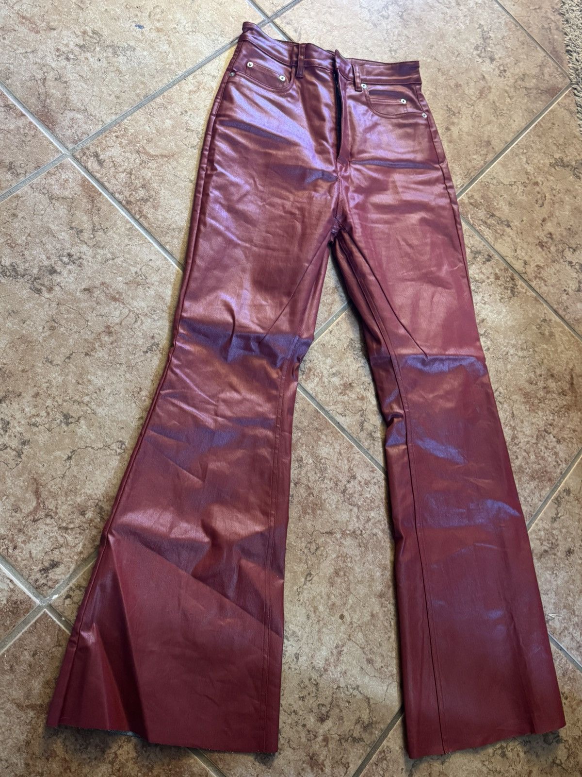 Rick Owen Mainline wax bolan pants