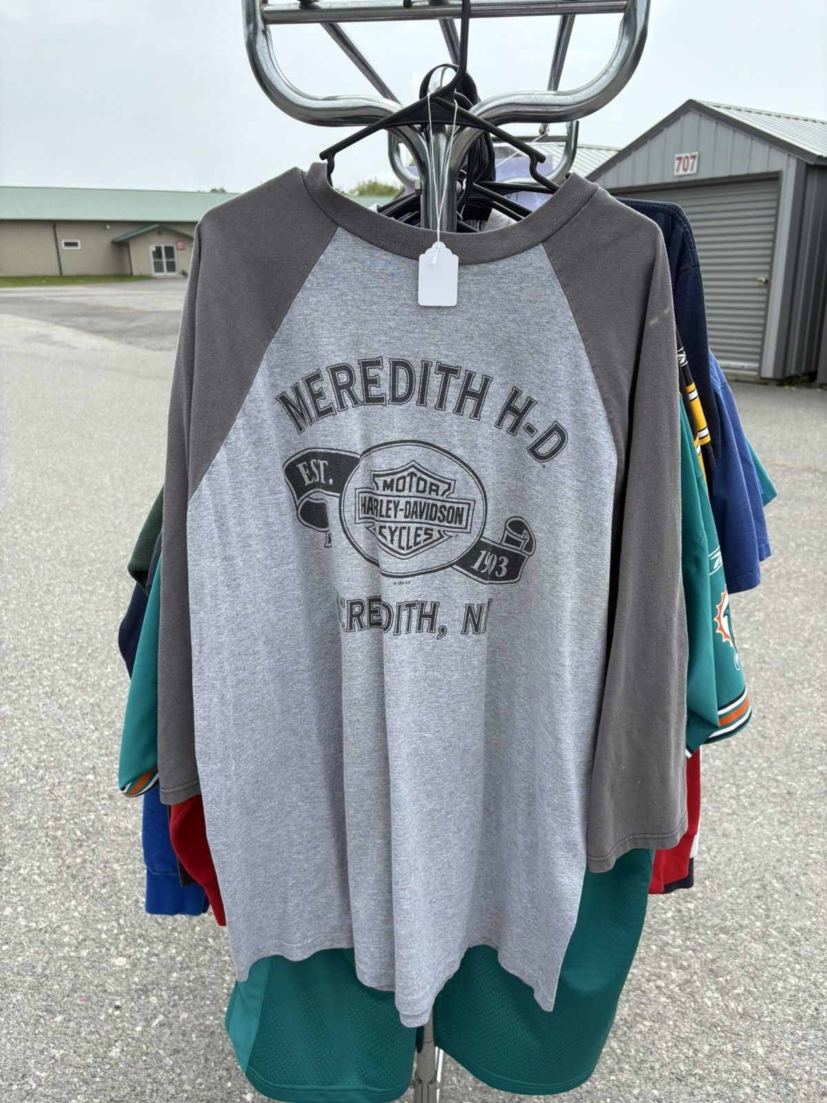 Vintage 1995 Harley Davidson Meredith NH Long Sleeve Shirt Size US XXL / EU 58 / 5 - 2 Thumbnail
