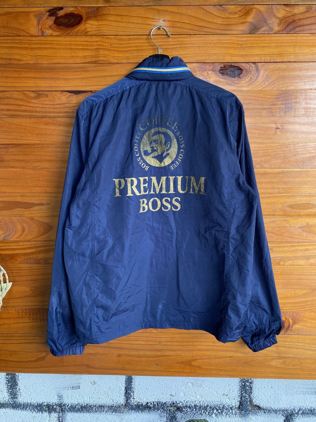 Japanese Brand Premium Boss Coffee Blue Zip-Up Jacket – Vintage Japanese Size US L / EU 52-54 / 3 - 10 Thumbnail