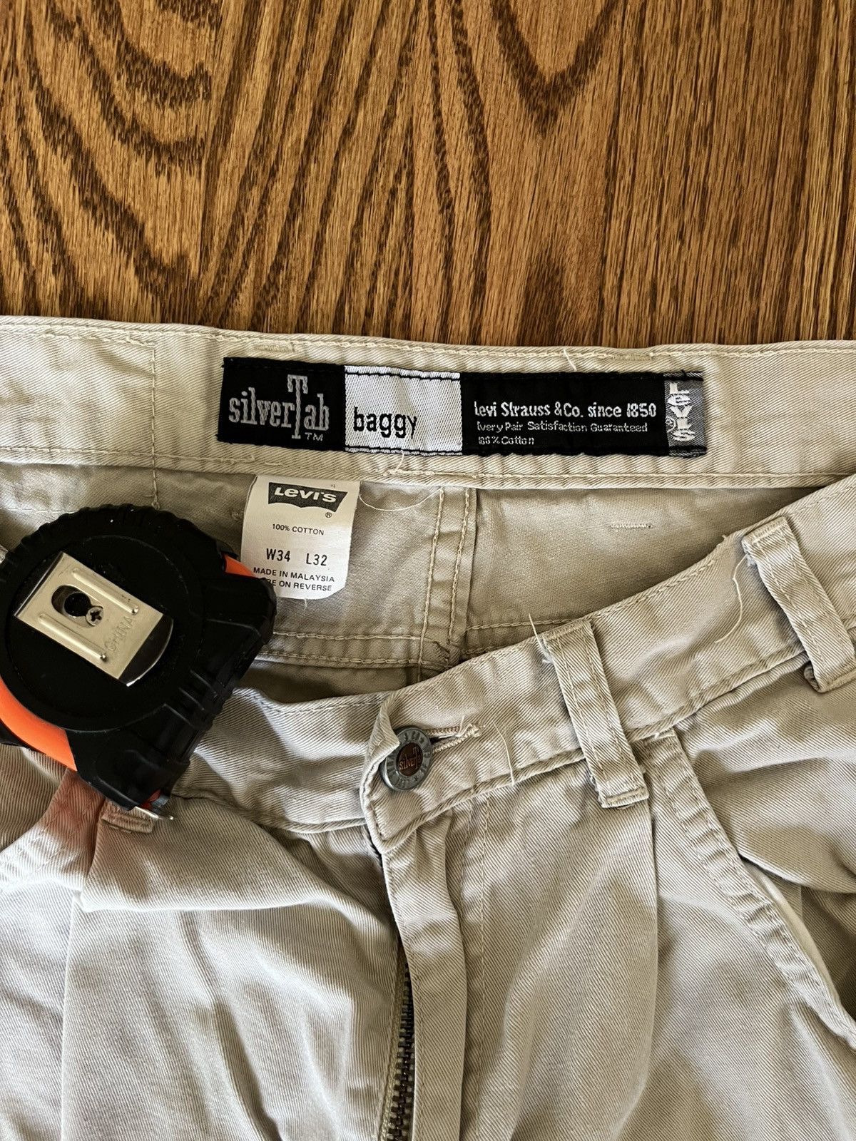 Levi's Silvertab Baggy 34 32 Anchor Blue Union Bay JNCO Stussy Size US 32 / EU 48 - 3 Thumbnail