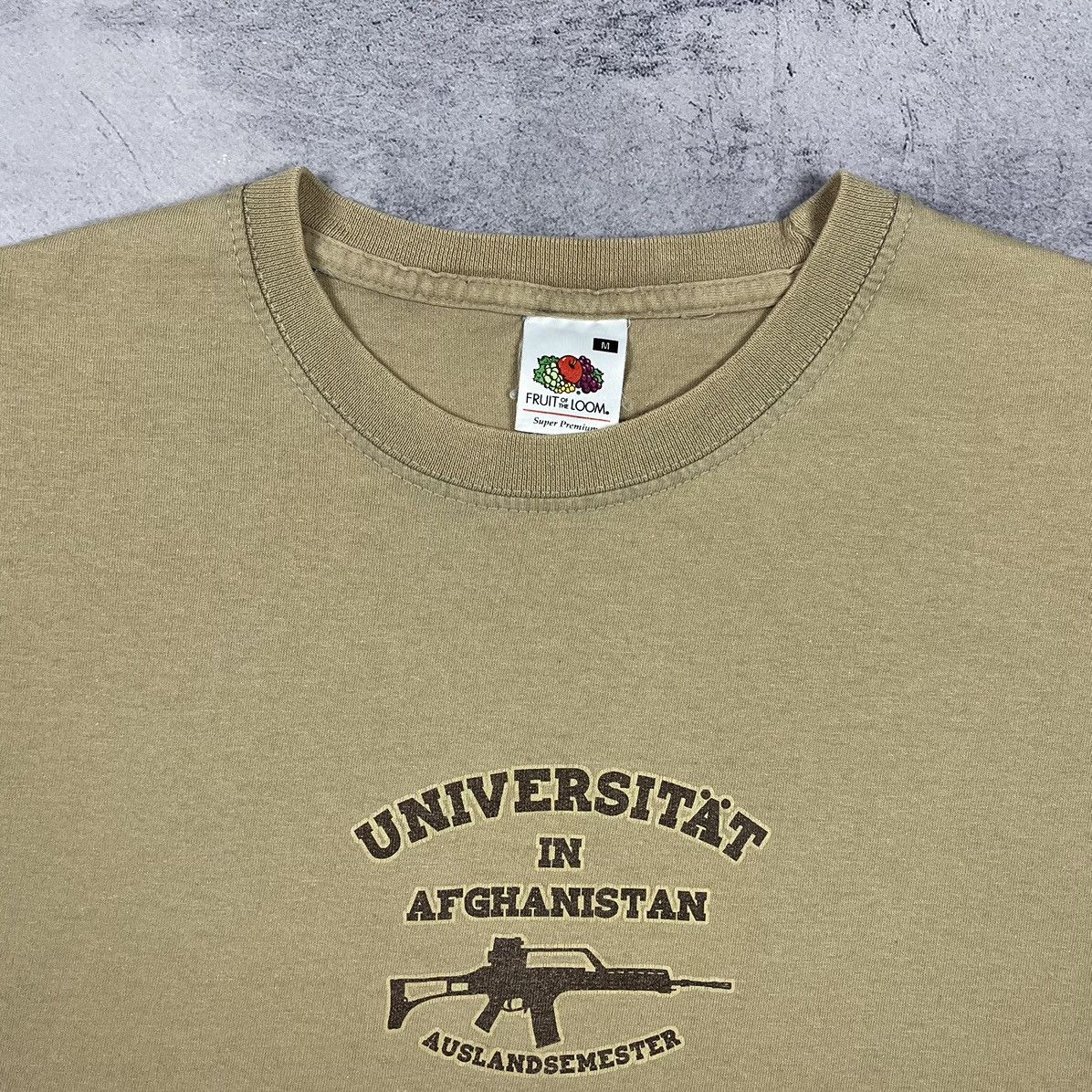 Vintage Vintage University in Afghanistan military AK-47 tee 90’s Size US M / EU 48-50 / 2 - 8 Thumbnail
