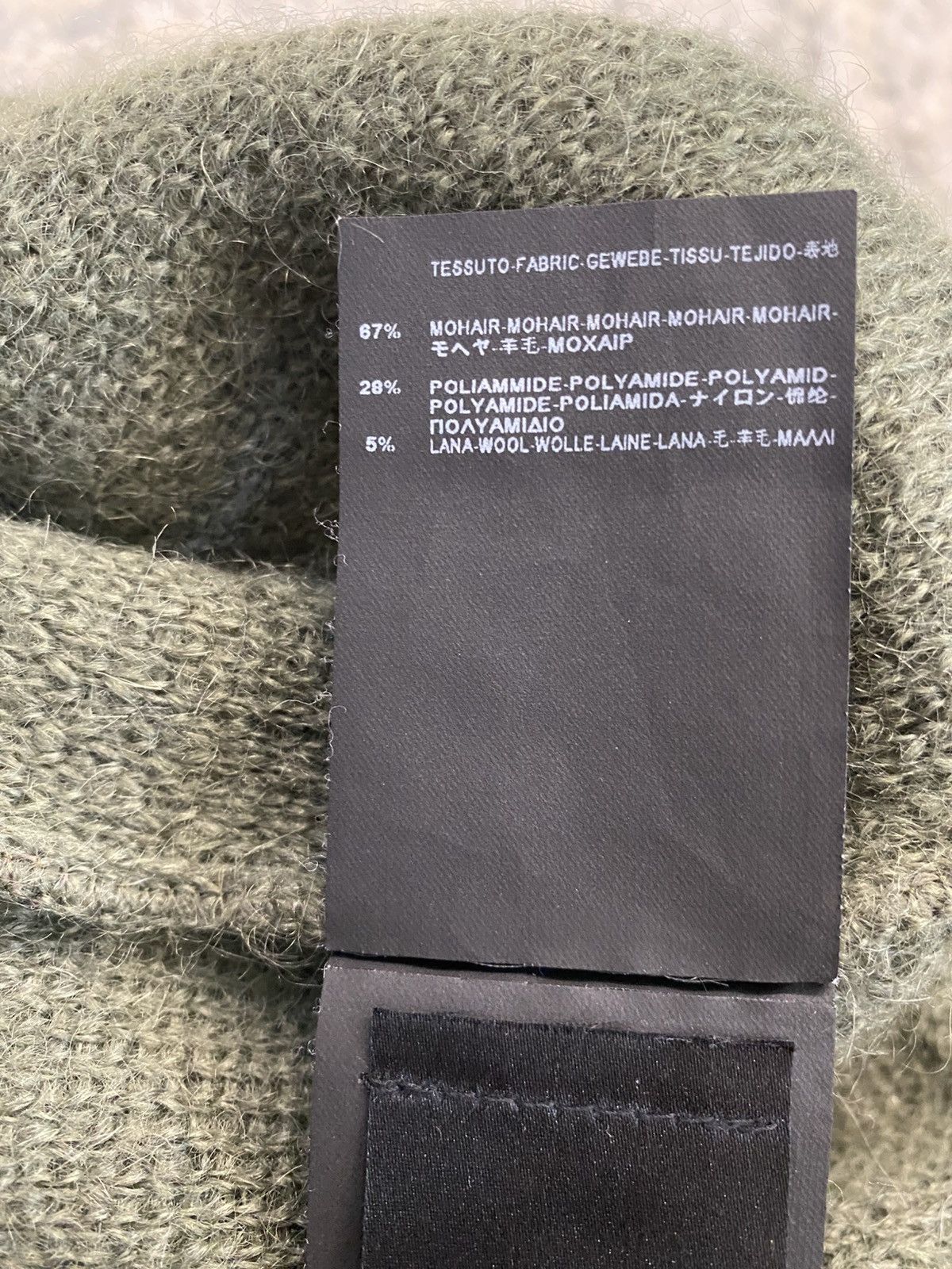 Saint Laurent Paris Saint Laurent - 2014 Mohair Sweater Green Size US M / EU 48-50 / 2 - 6 Thumbnail