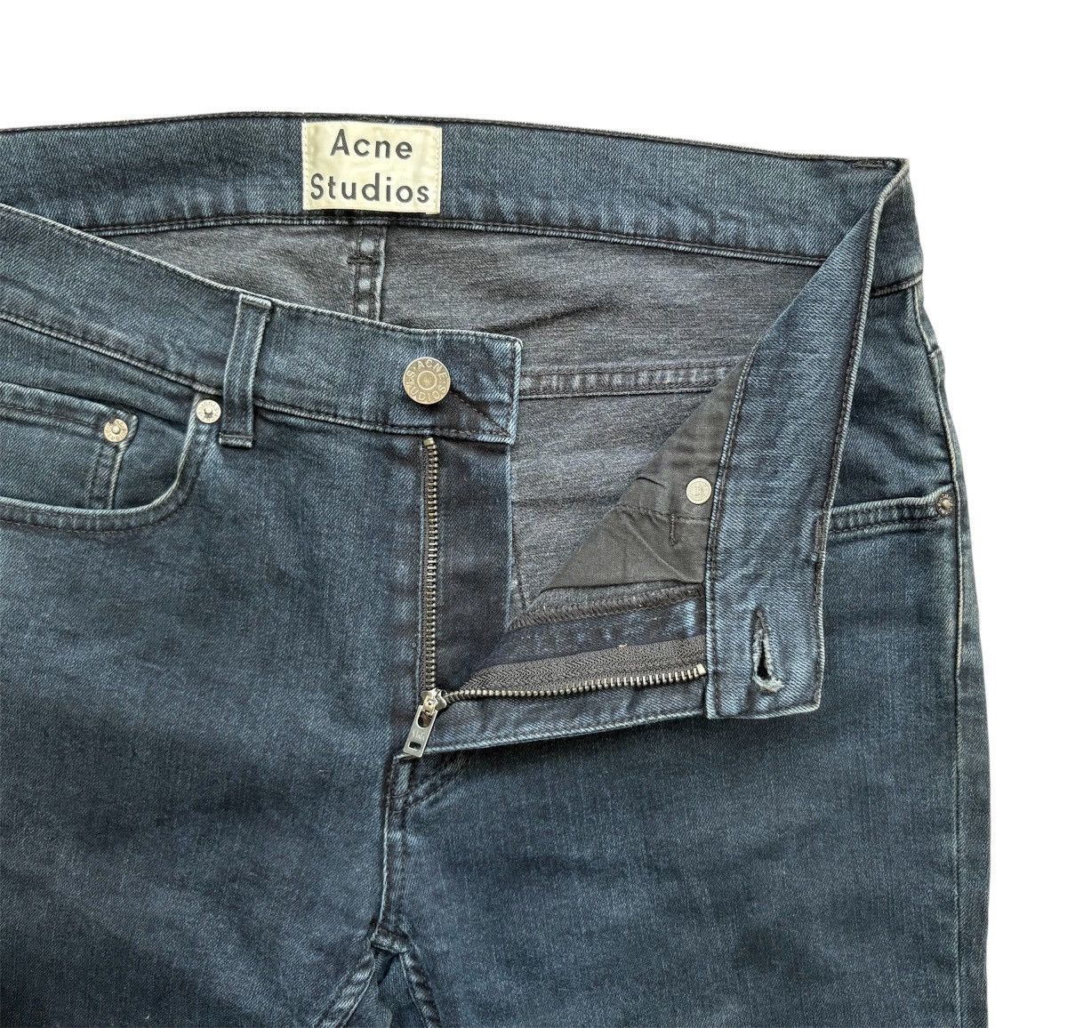 Acne Studios Acne Studios ACE Blue/Black Skinny Jeans Denim Size US 32 / EU 48 - 10 Thumbnail