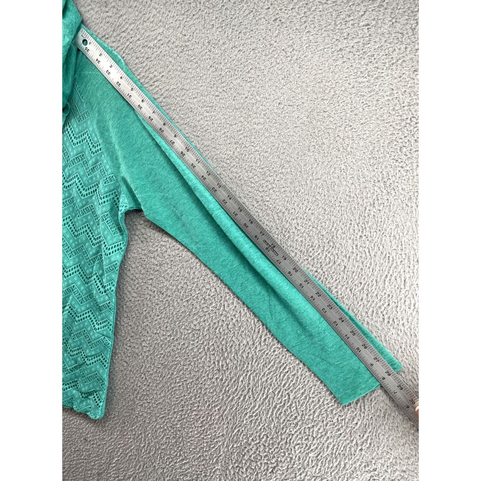 Vintage Tru Self Women’s V Neck Hoodie Sweatshirt XL Green Pullover Activewear Size XL / US 12-14 / IT 48-50 - 7 Thumbnail