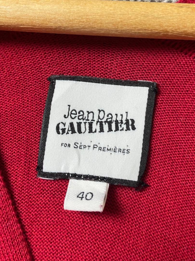 Jean Paul Gaultier Jean Paul Gaultier Asymmetry V Neck Knit Top (201) Size S / US 4 / IT 40 - 4 Thumbnail