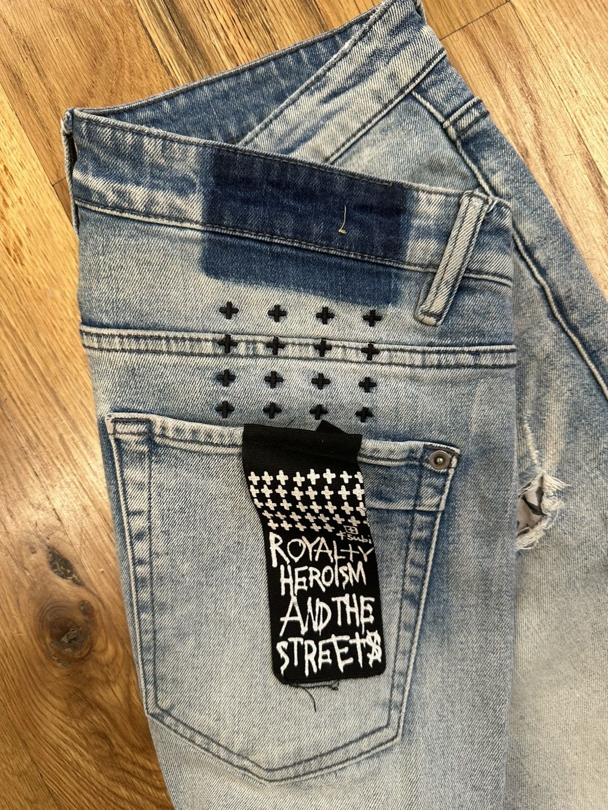 Ksubi Ksubi Cheetah Patch Blue Denim Jeans Size 32 Size US 32 / EU 48 - 4 Thumbnail