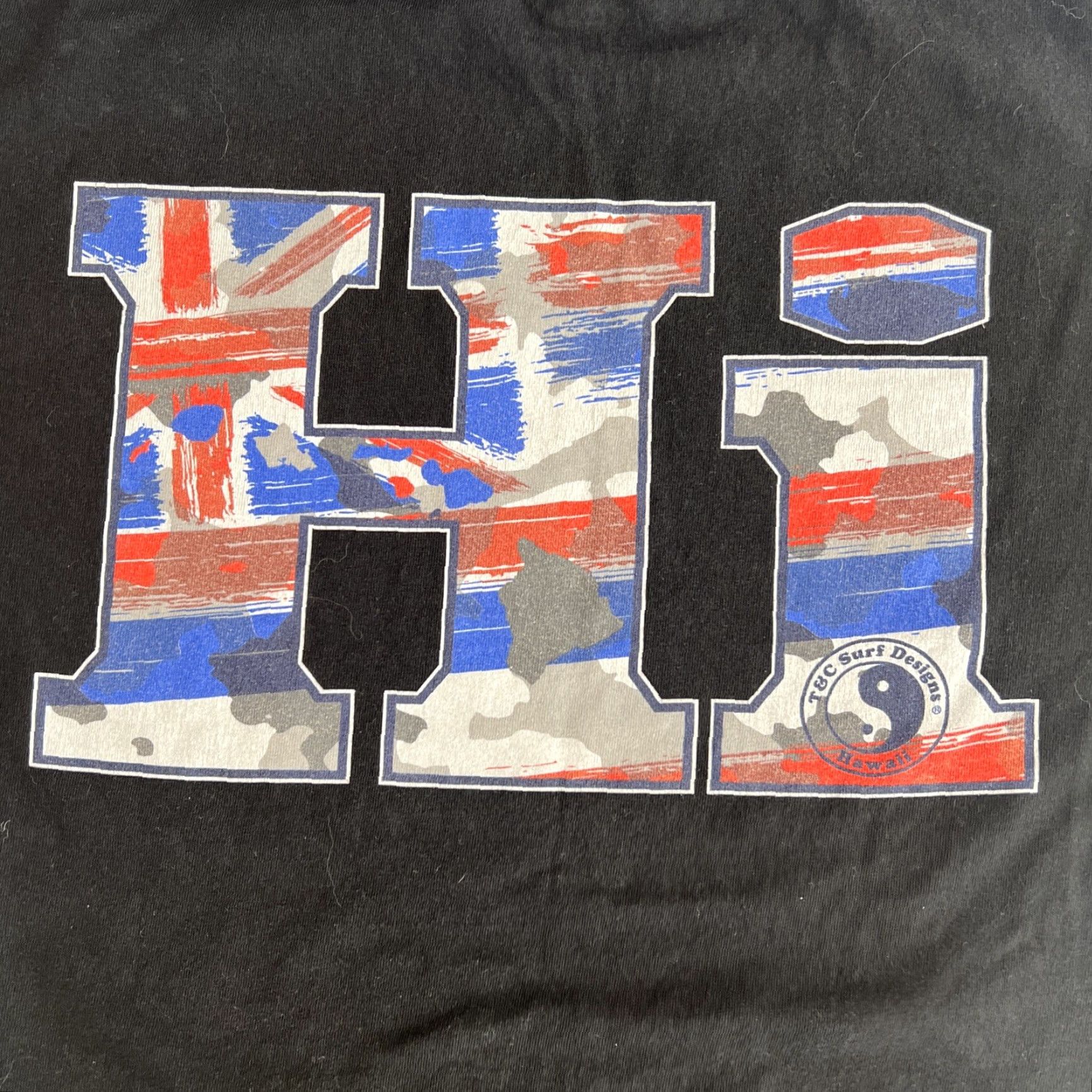 4SDESIGNS VINTAGE Surfer’s T&C Town & Country Surf Designs Hawaii ‘HI’ Logo Shirt Large Black Size US L / EU 52-54 / 3 - 6 Thumbnail