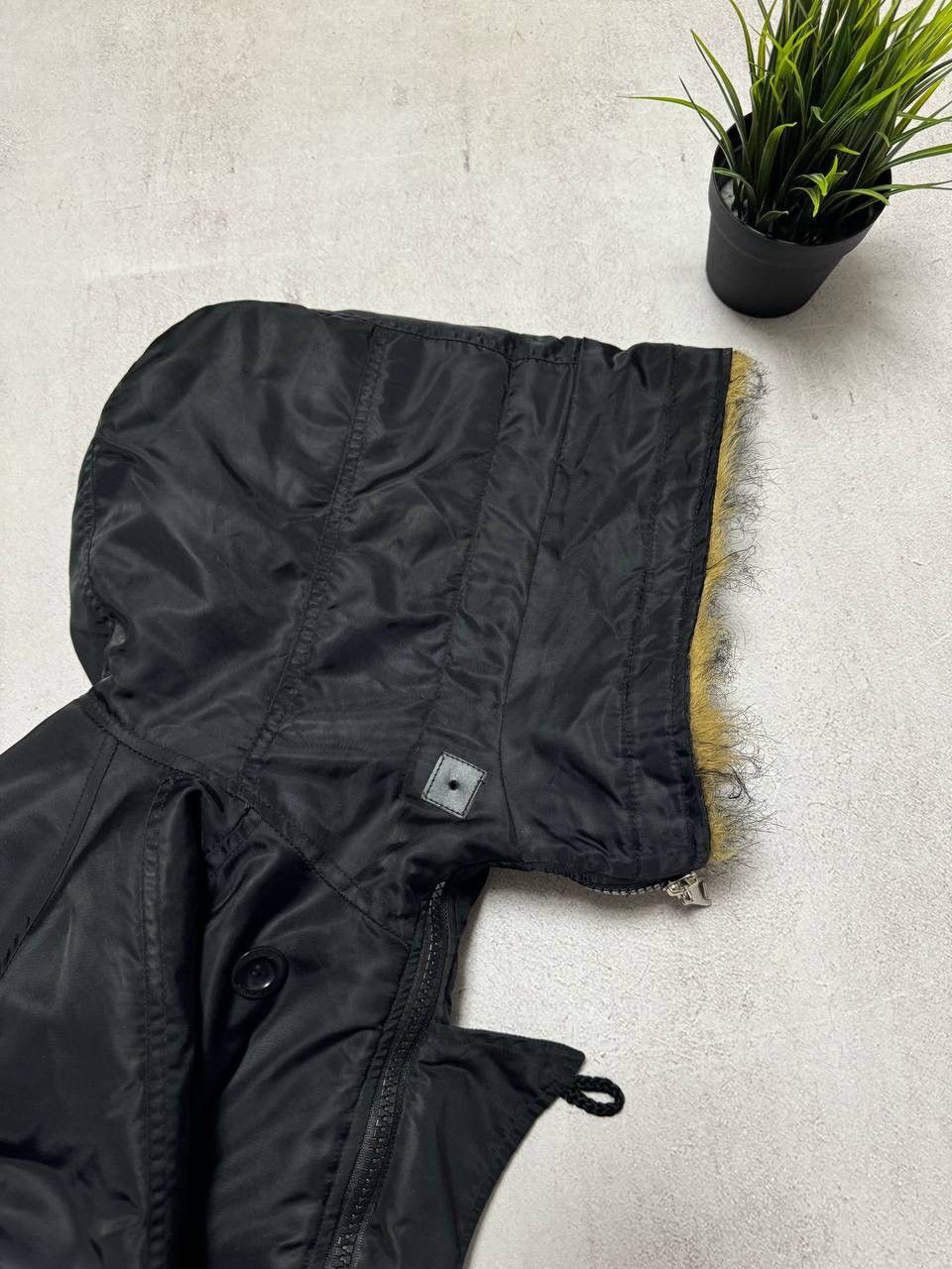 Caterpillar Vintage Caterpillar Fur Jacket Bomber Baggy Black Y2K 90s Size US L / EU 52-54 / 3 - 7 Thumbnail