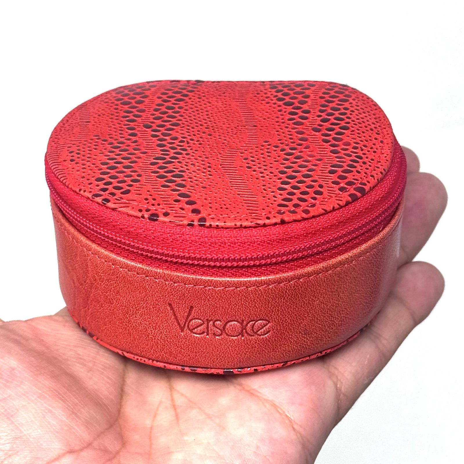 Versace Versace Red Zipper Pouch Size ONE SIZE - 7 Thumbnail