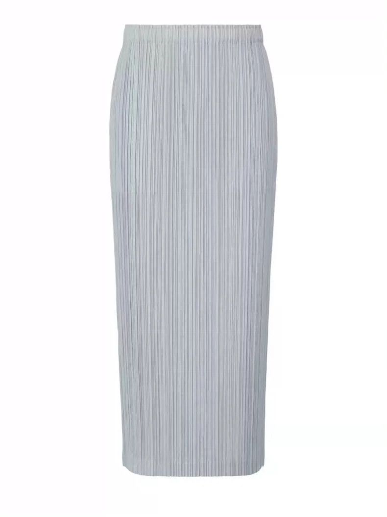 Issey Miyake Issey Miyake size:2 Misty blue pleated skirt Size 22" - 1 Thumbnail