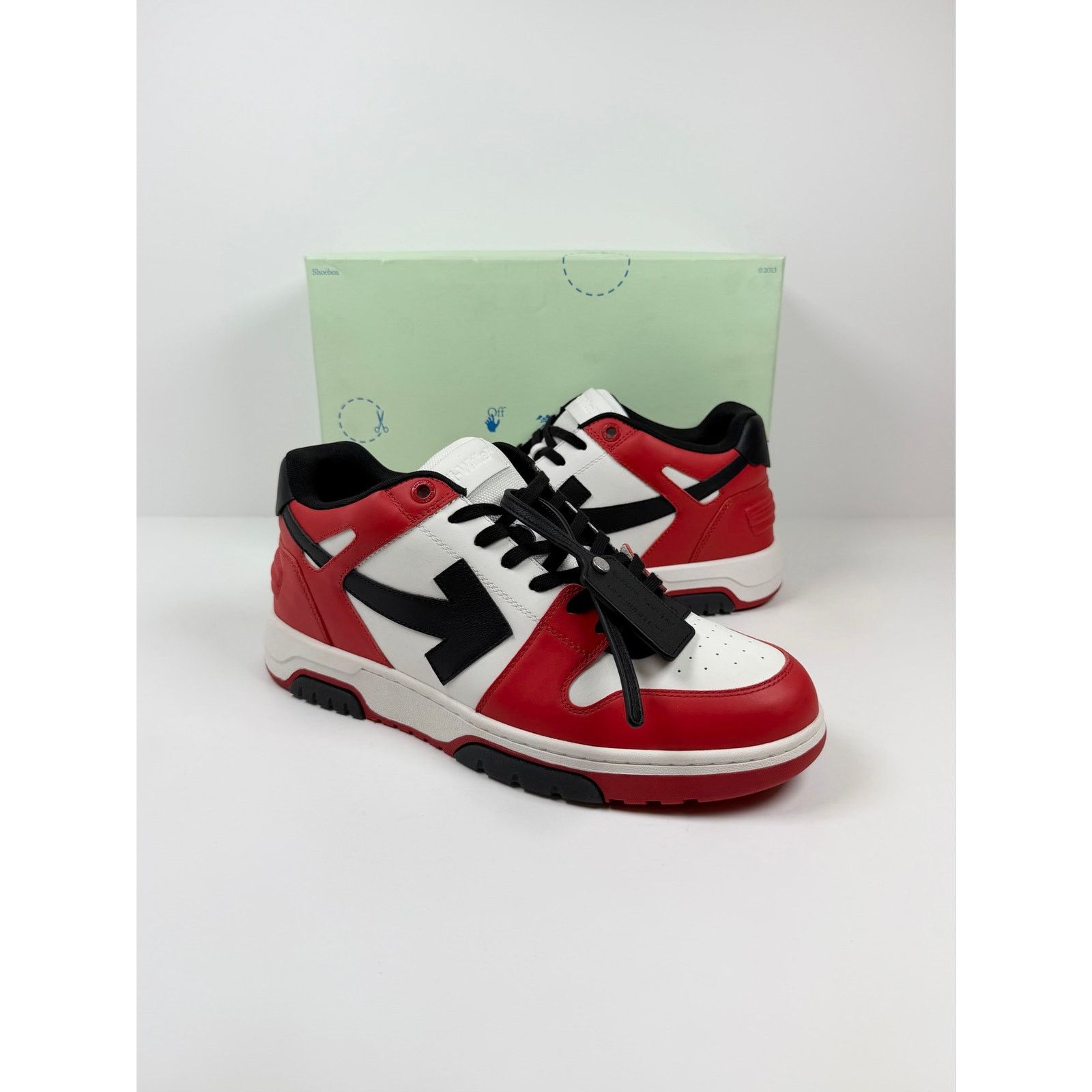 Off-White Size 49EU/16US - Off-White Out Of Office Red White Black Size US 15 / EU 48 - 2 Thumbnail
