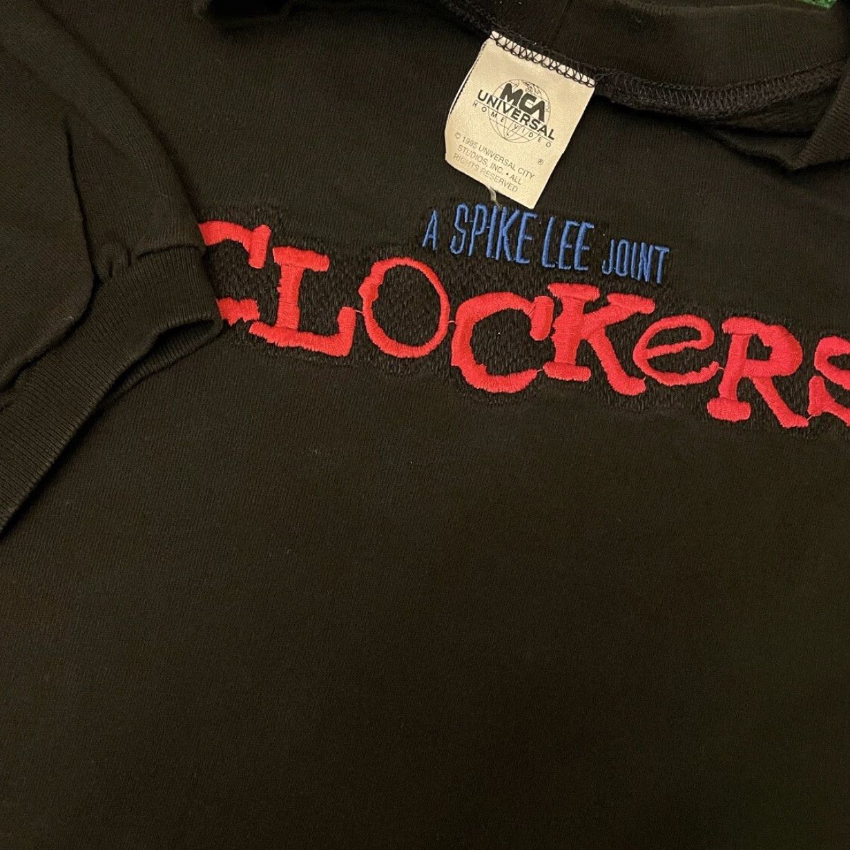 Lee VINTAGE Spike Lee Clockers Movie Promo 1995 Shirt Mens XL Long Sleeve Black 90s Mens Size US XL / EU 56 / 4 - 2 Thumbnail