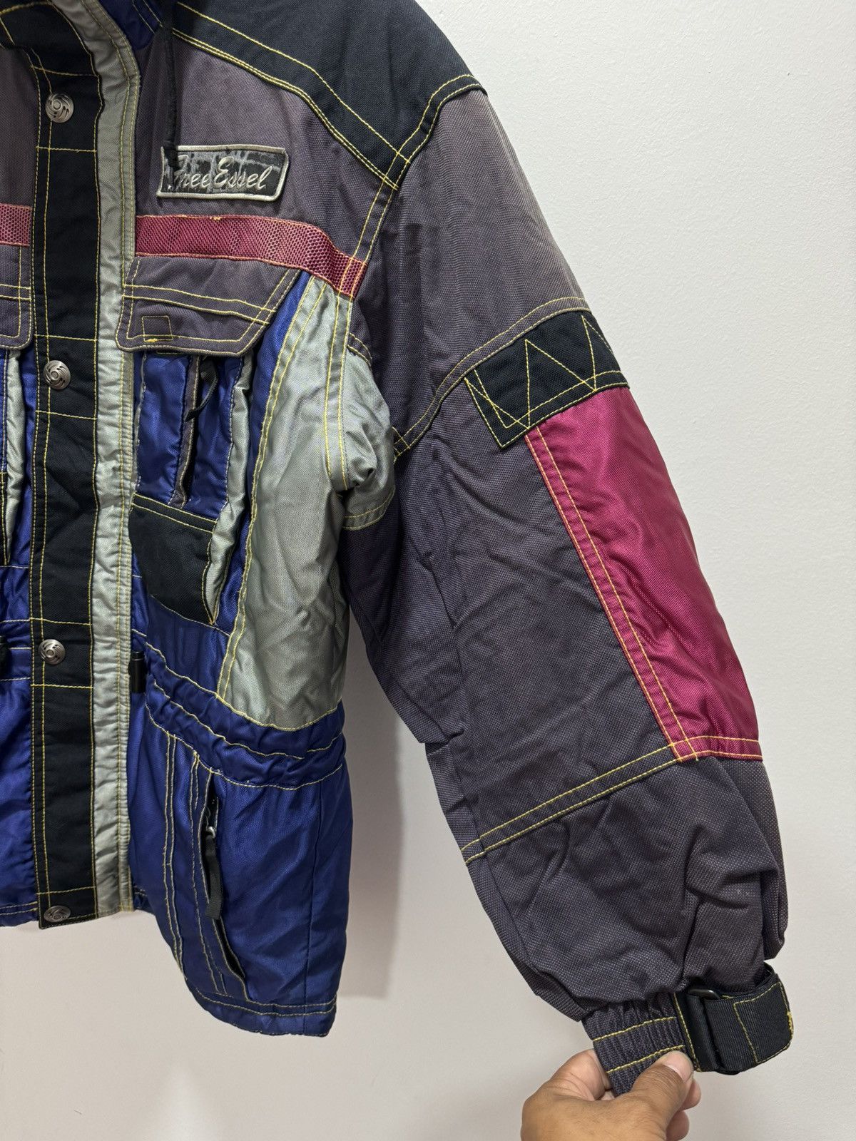 VINTAGE INTENTNESD FREE ESSEL MULTICOLOUR SKI JACKET