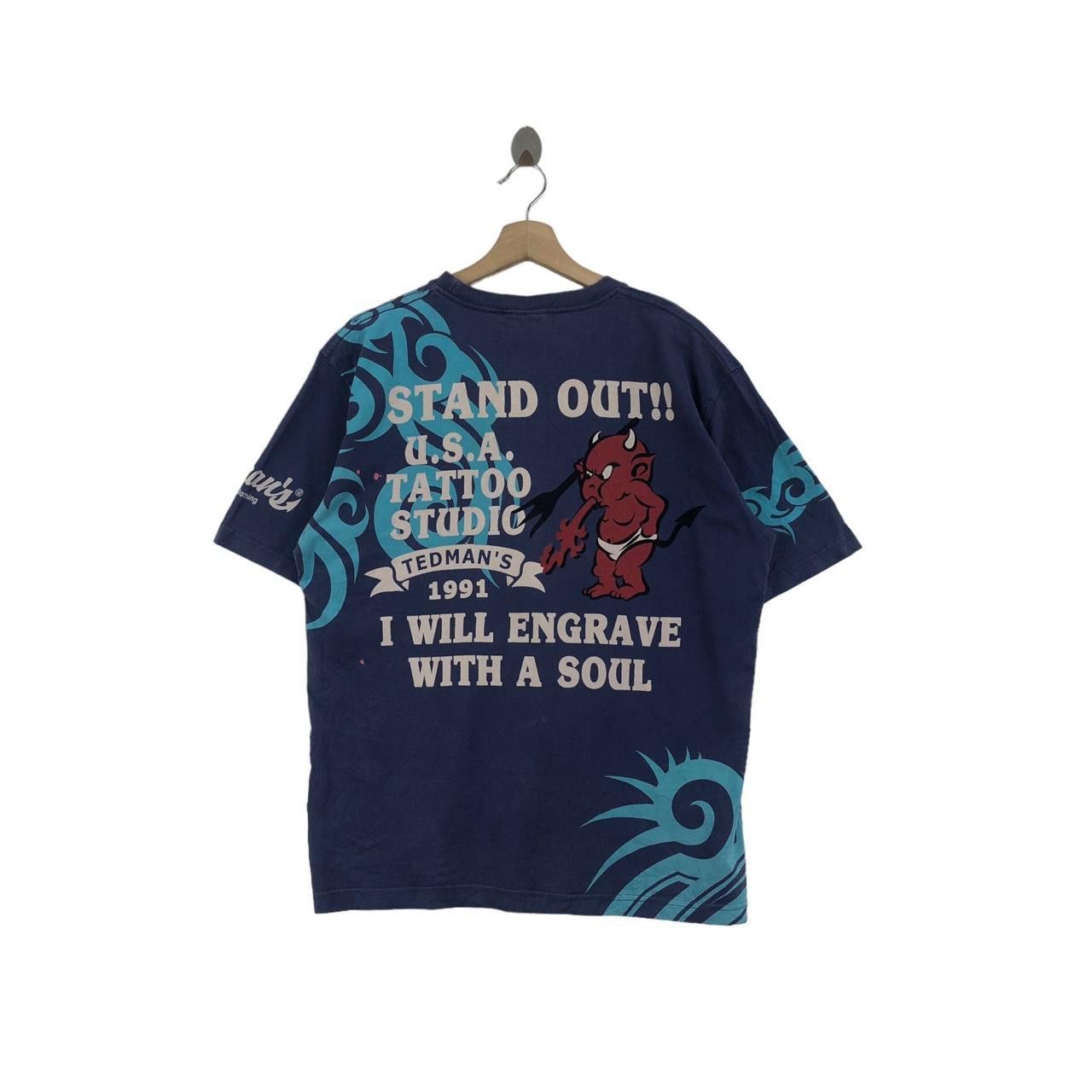 TED COMPANY USA Devil’s Motorcycle Tattoo Tee Shirt Tedman