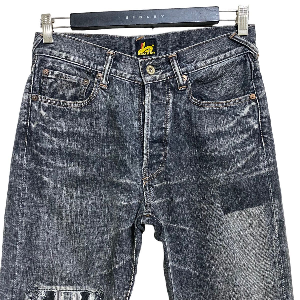 Japanese Brand Paul Smith Red Ear Denim Patchwork British Flag Jeans Size US 29 - 3 Thumbnail