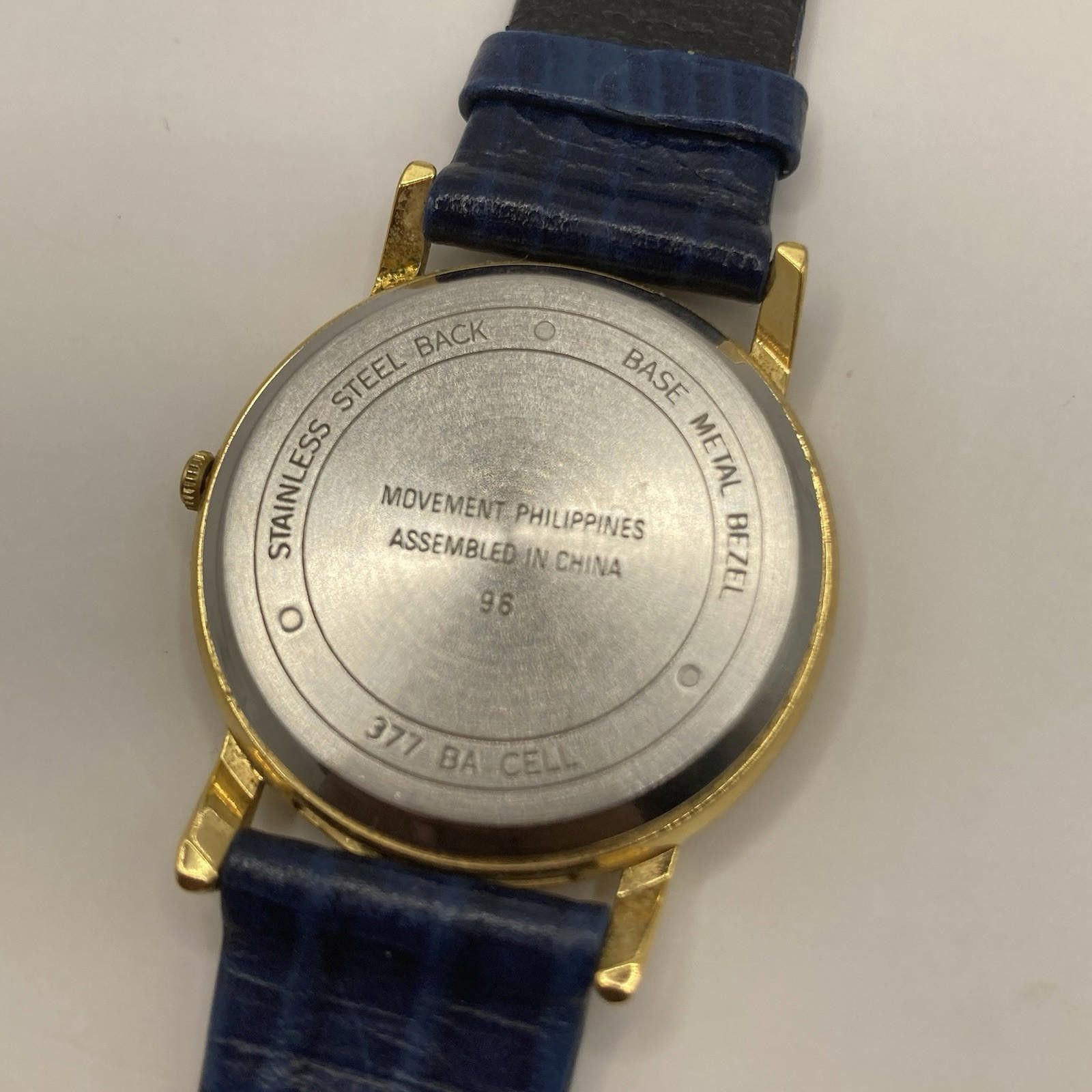 Carraig Donn Women’s Carriage Watch Gold Tone Case Dark Blue Leather Band Size ONE SIZE - 9 Thumbnail