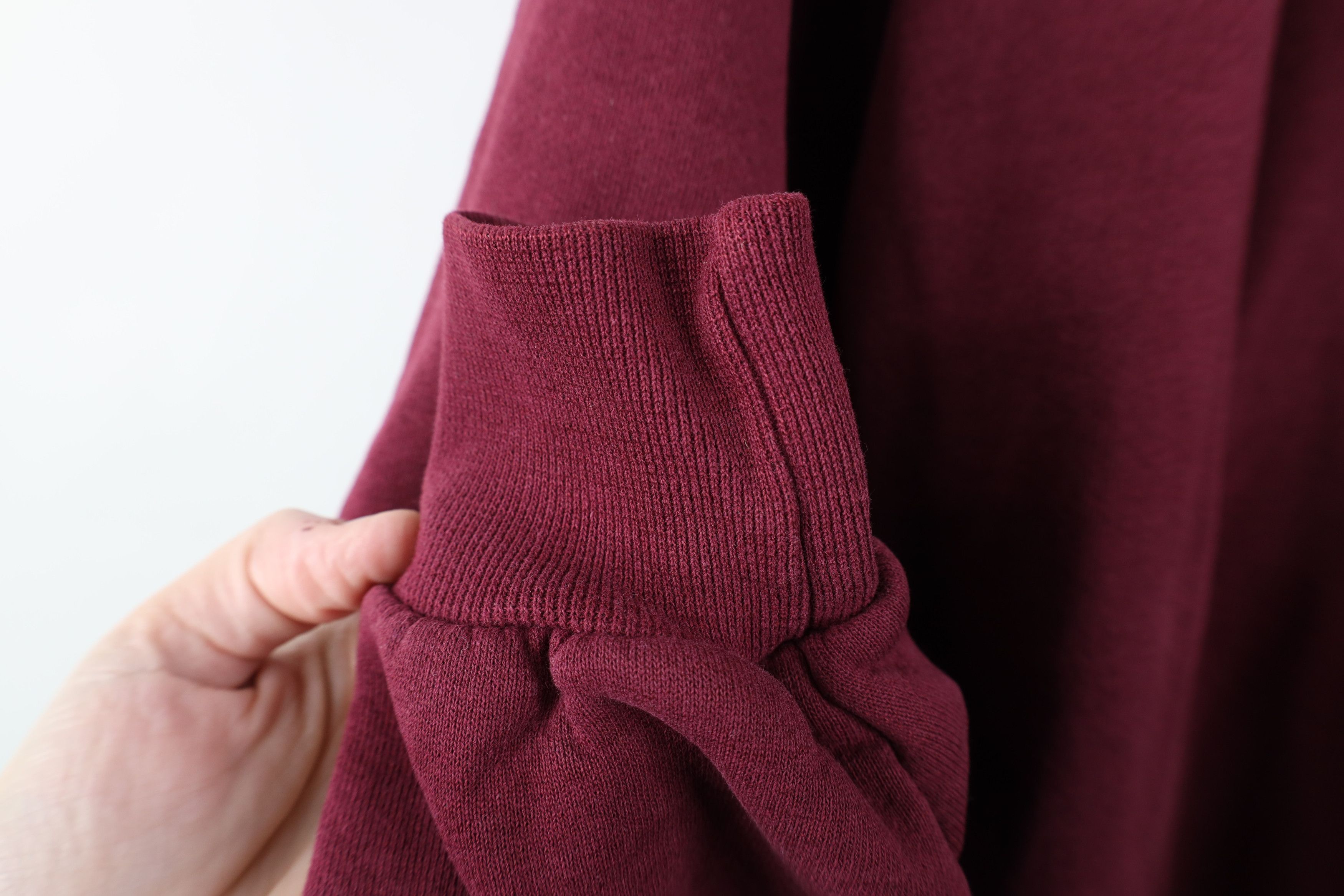 Vintage Vintage 90s Bike Blank Crewneck Sweatshirt Burgundy Red USA Size US L / EU 52-54 / 3 - 7 Thumbnail